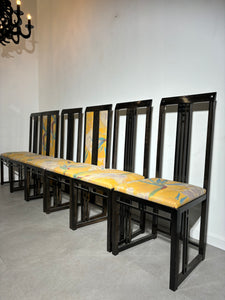 Set of six “Galaxy” Chairs by Umberto Asnago for Giorgetti