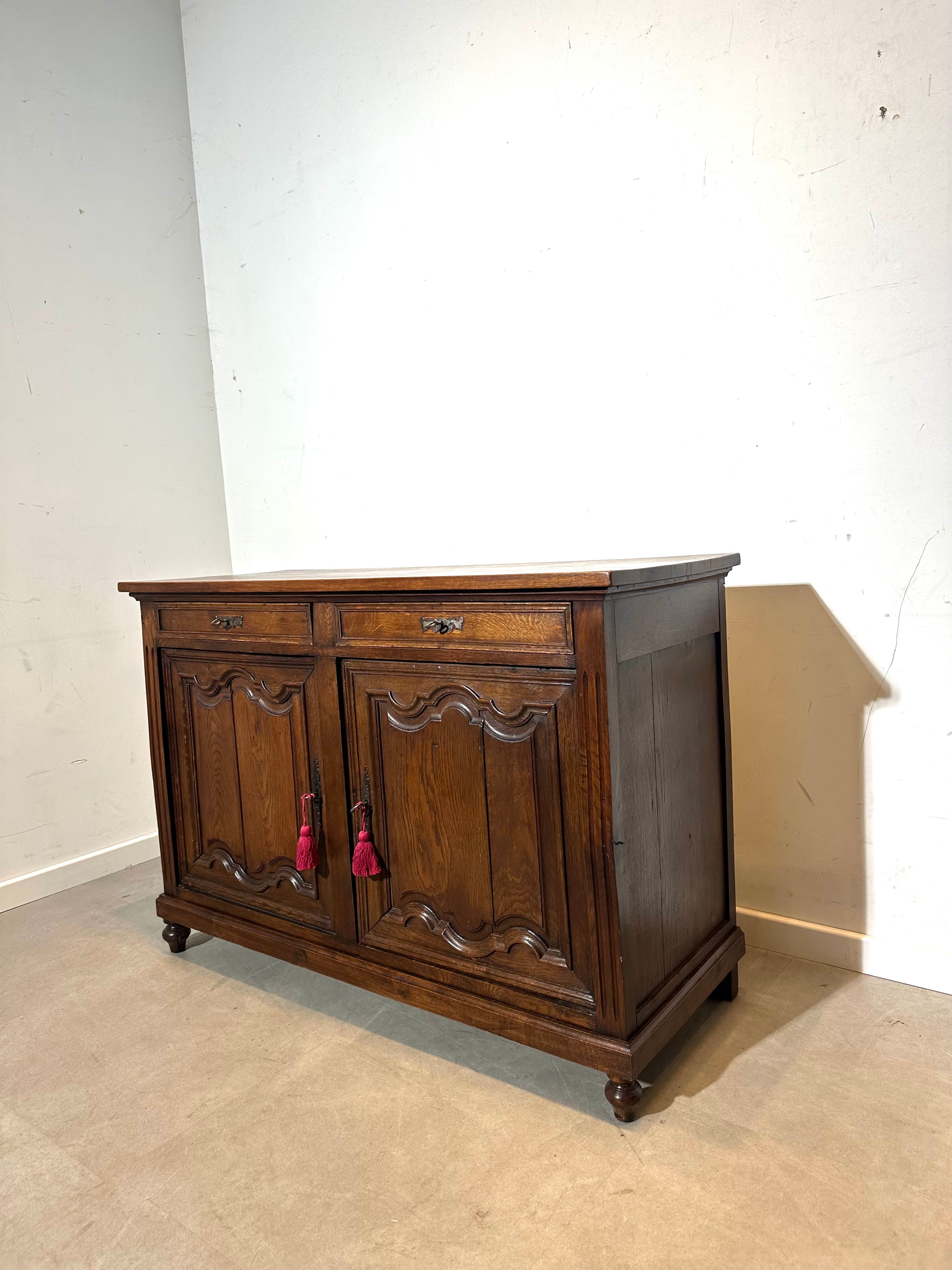Antique Oak Sideboard / Buffet Cabinet