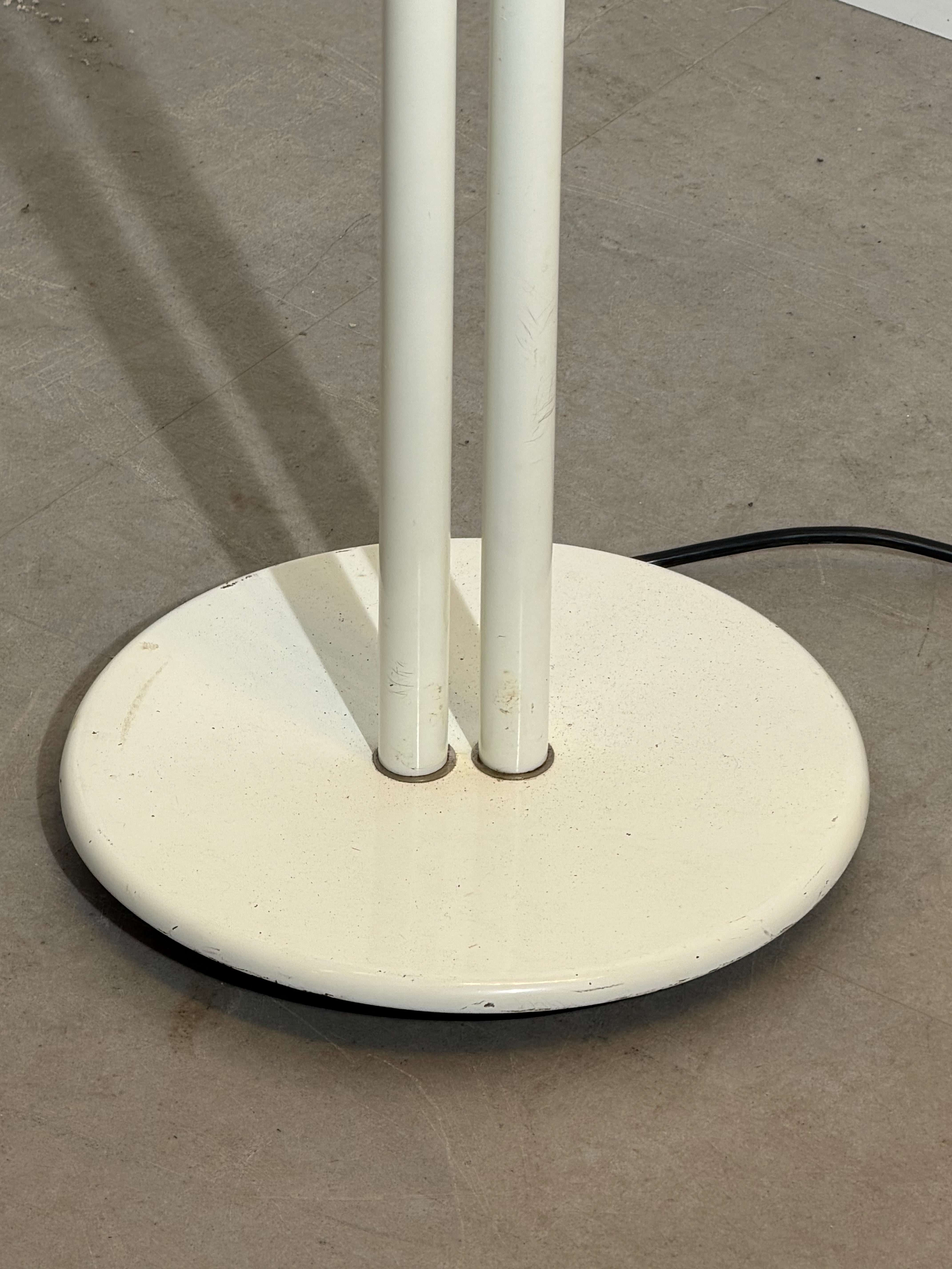 Vintage Hala Zeist Floor Lamp – Double Arm – White – 175 cm