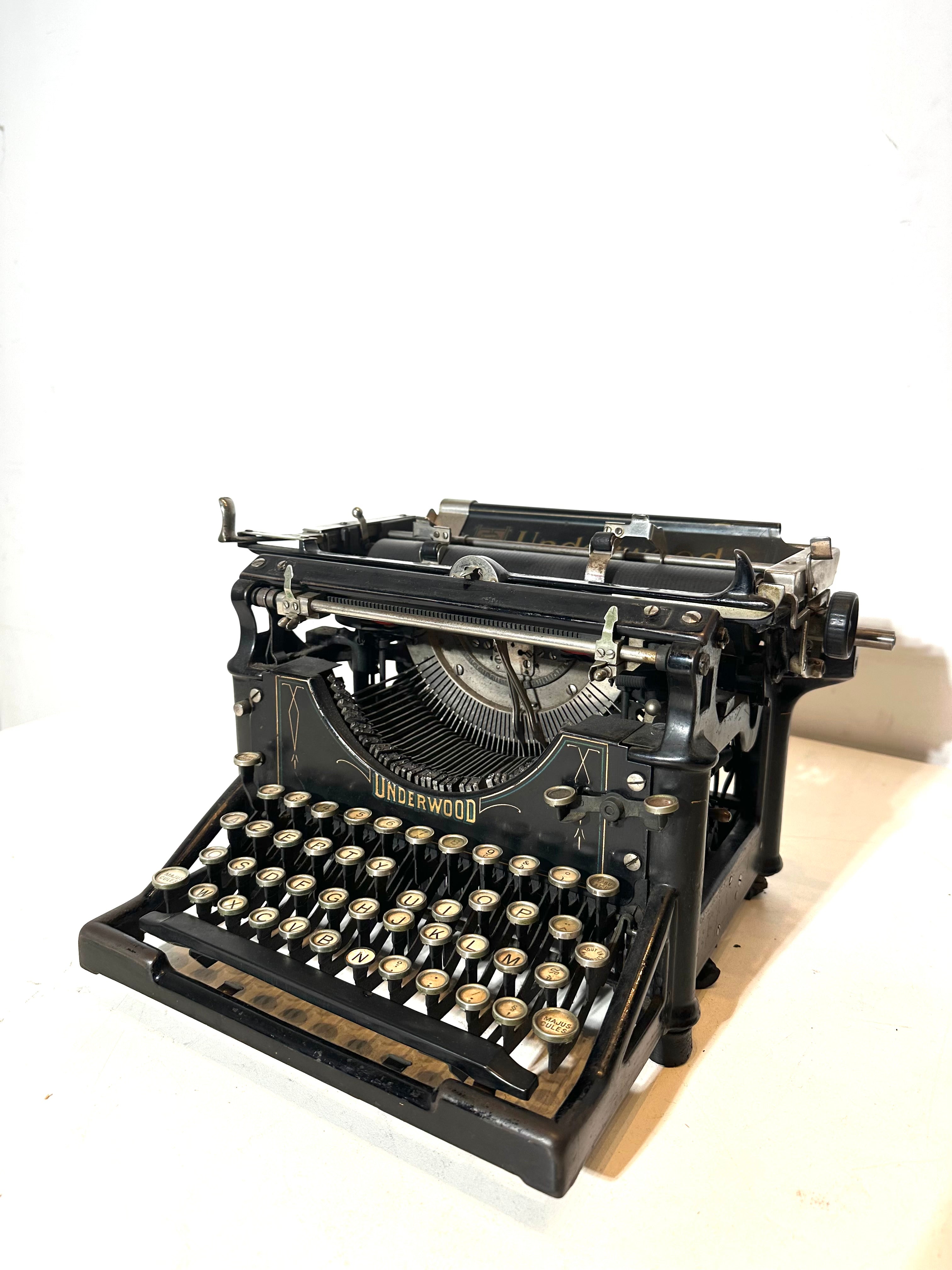 Antique Underwood typewriter