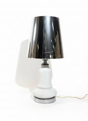 Vintage Table Lamp with Chrome Shade