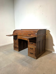 Antique Oak Roll-Top Desk