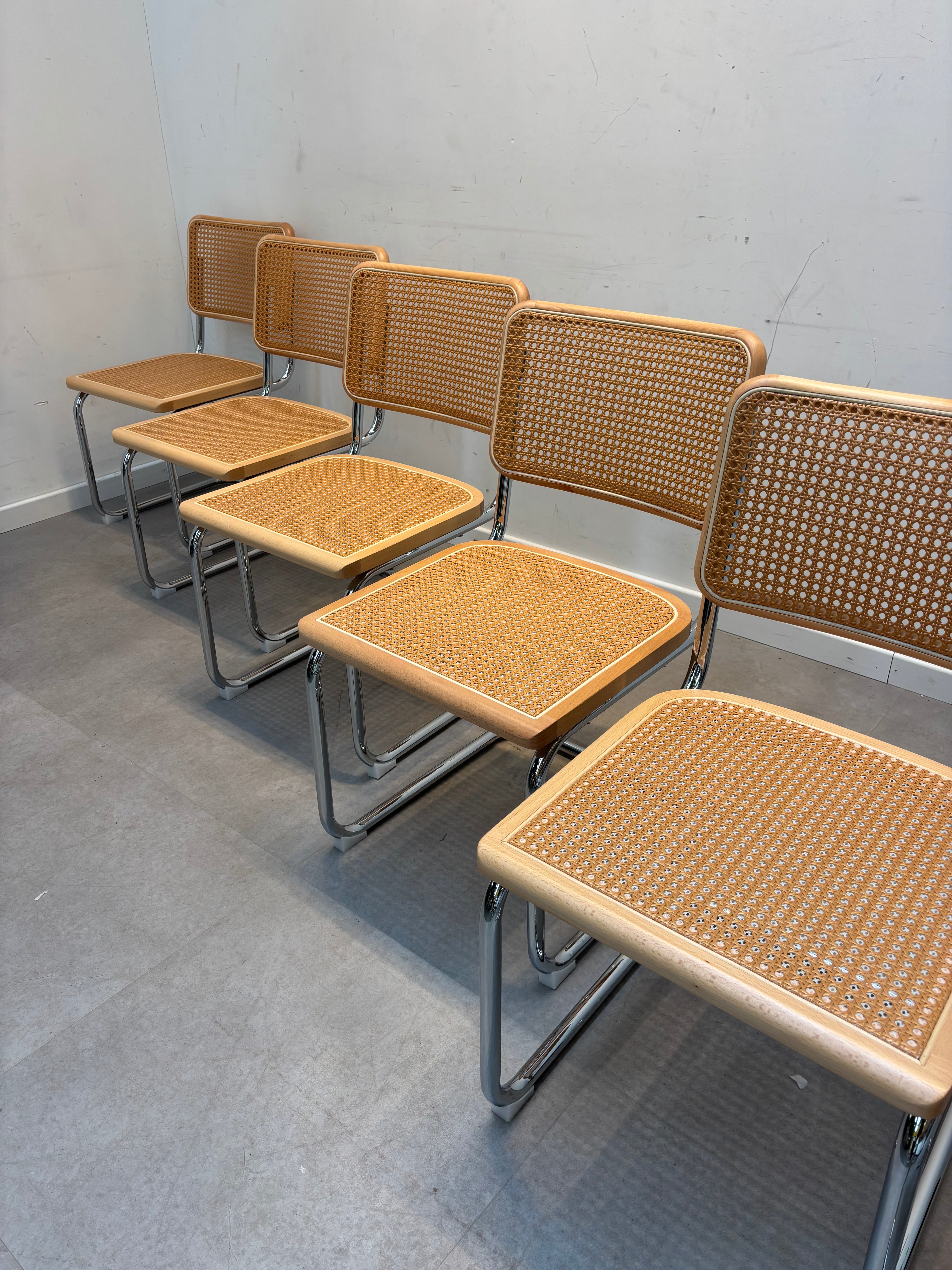 S-Chair Natural Chrome