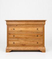 Solid Oak Chest of Drawers "louis philippe"