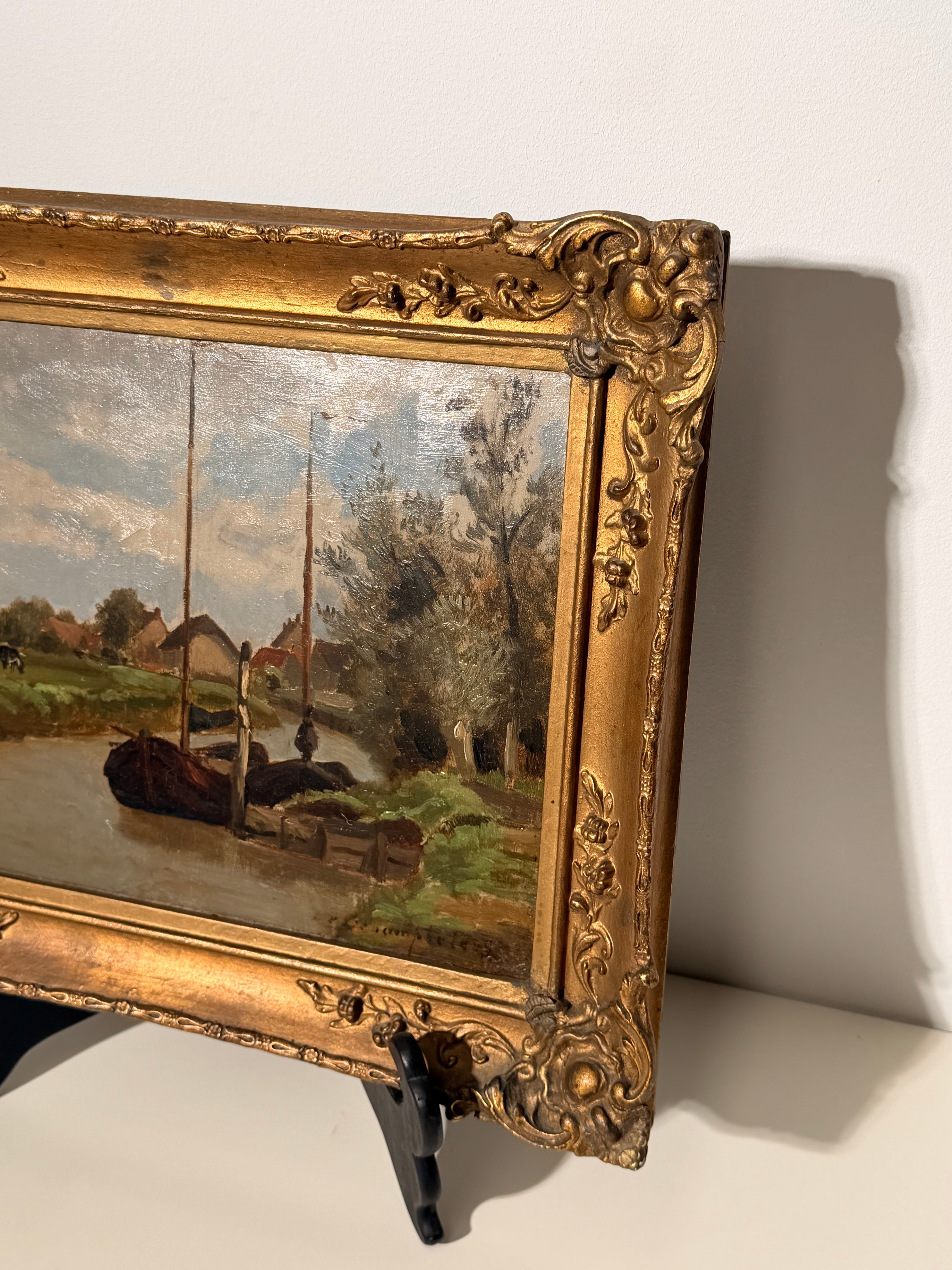 Edmond De Schampheleer – Original Oil on Panel