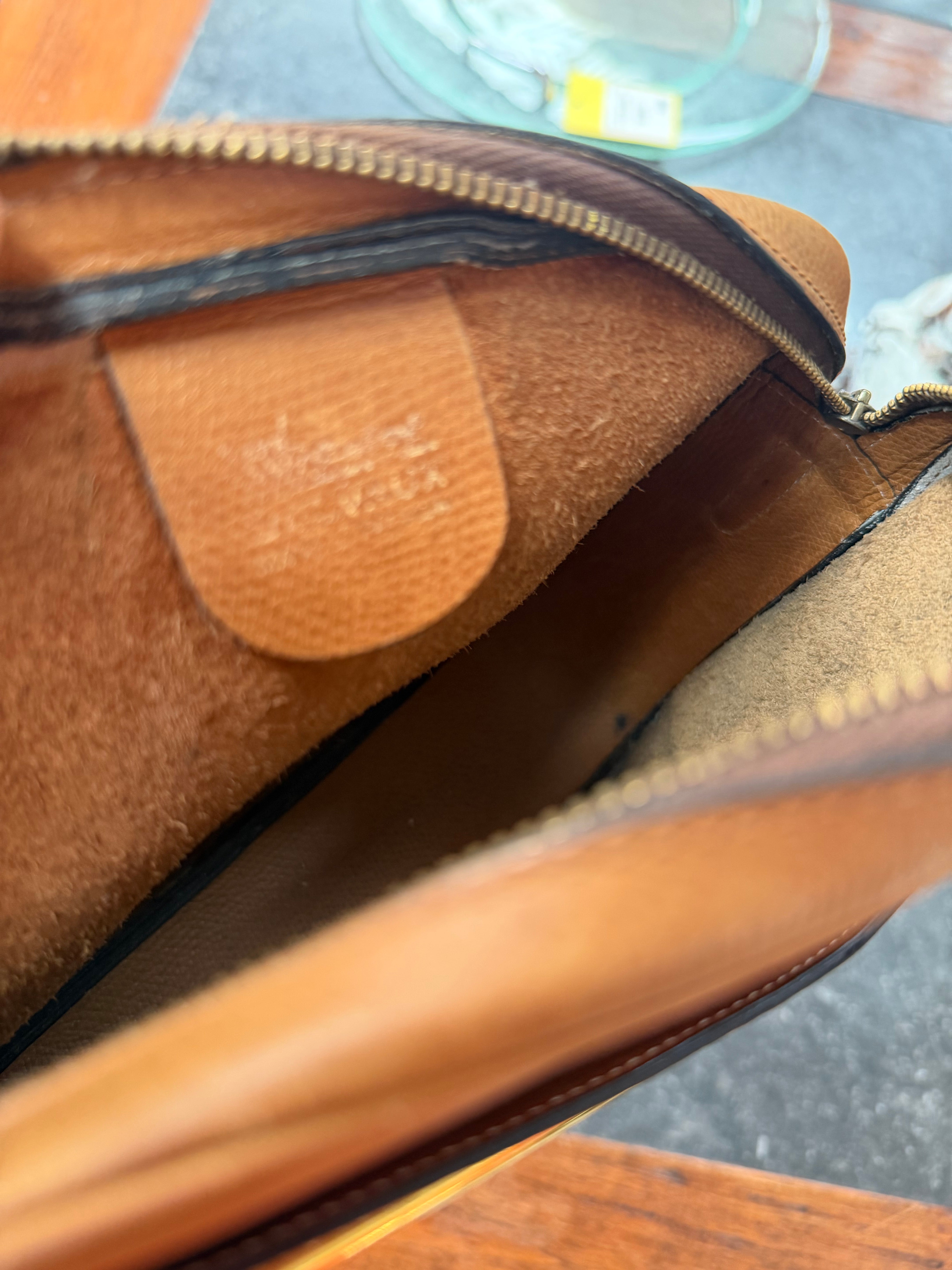 Delvaux Cognac Crossbody