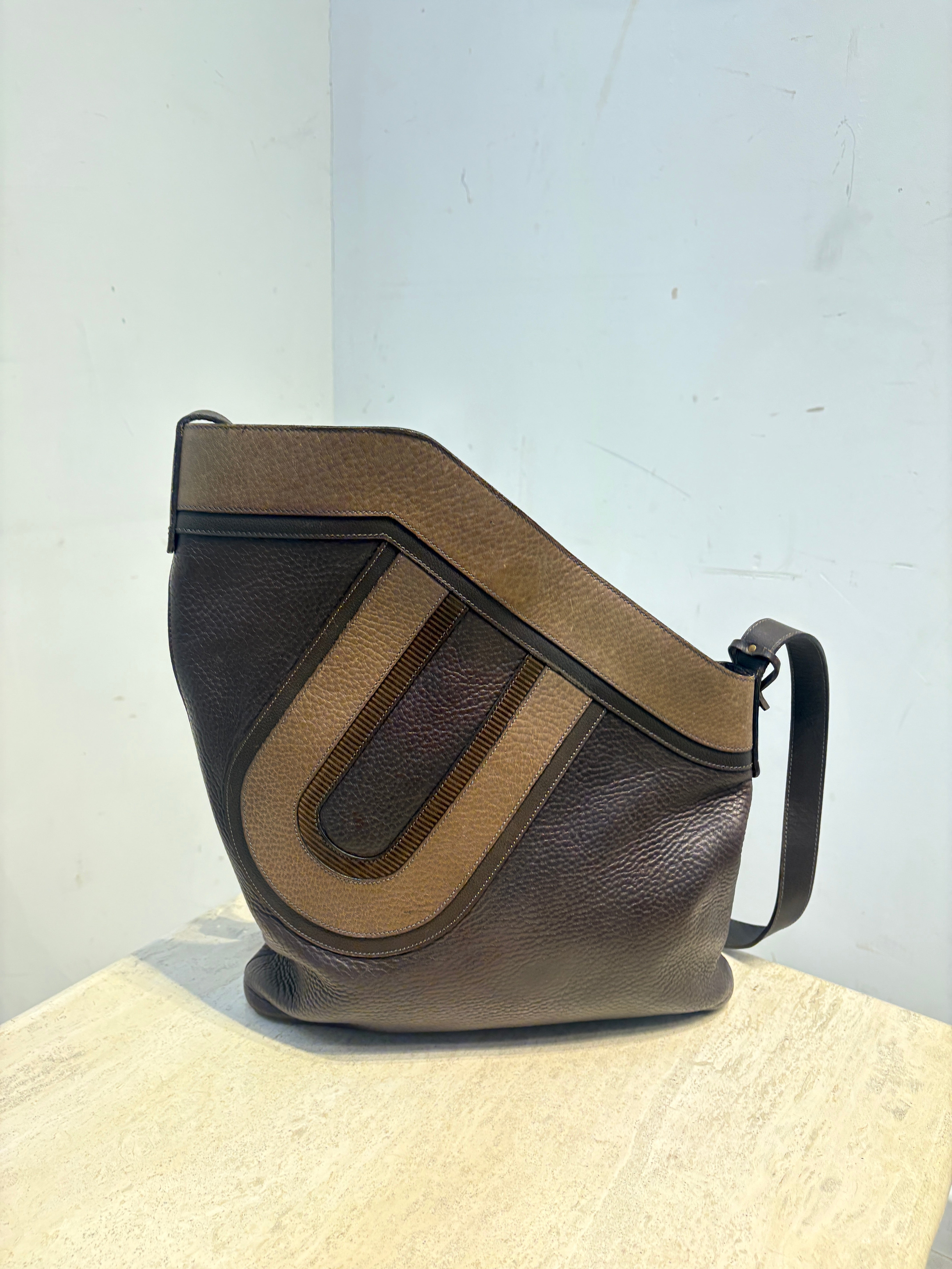 Delvaux Leather Bag Bicolour