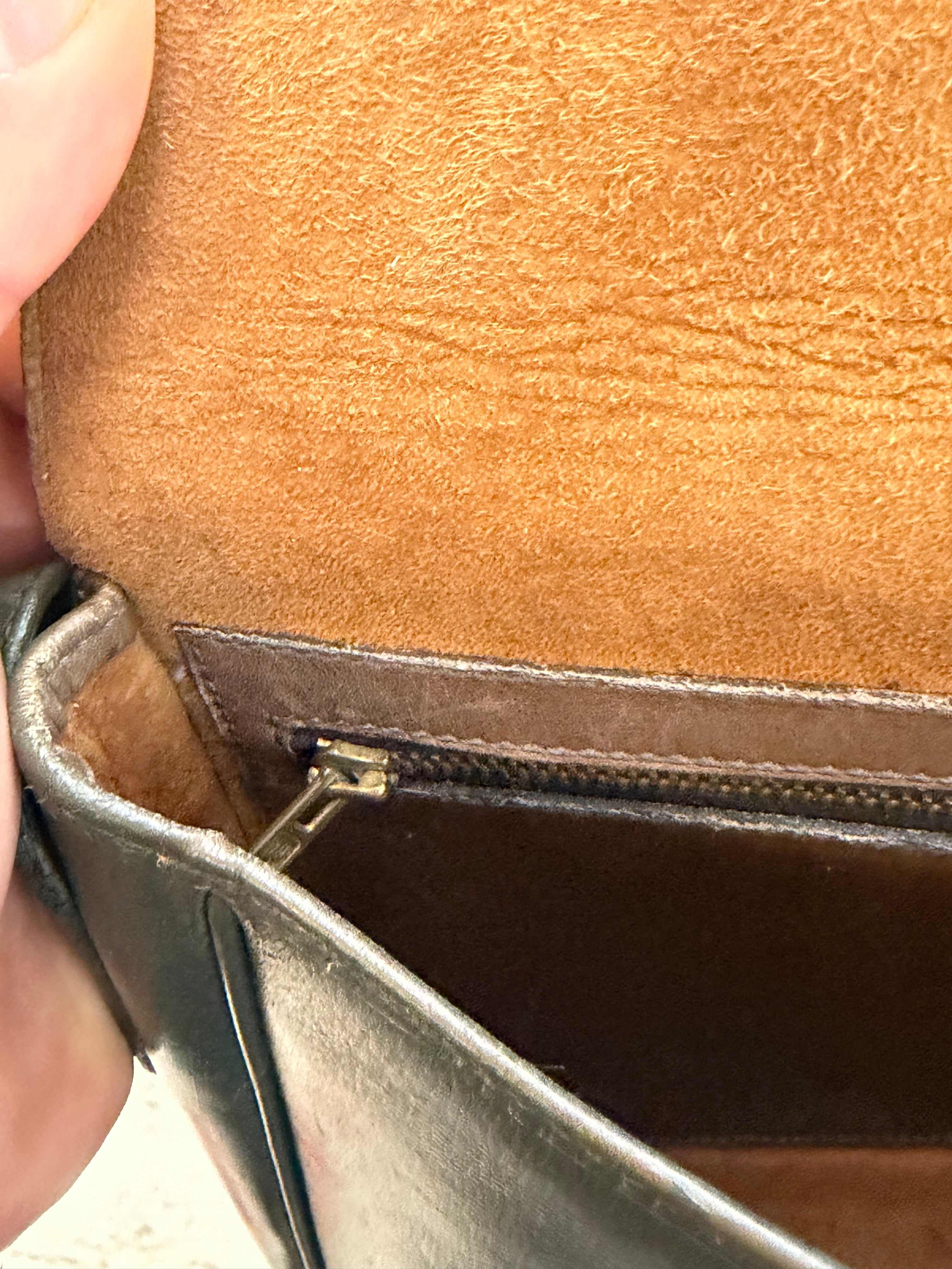 Delvaux Radieux Leather Crossbody Bag – Dark Green