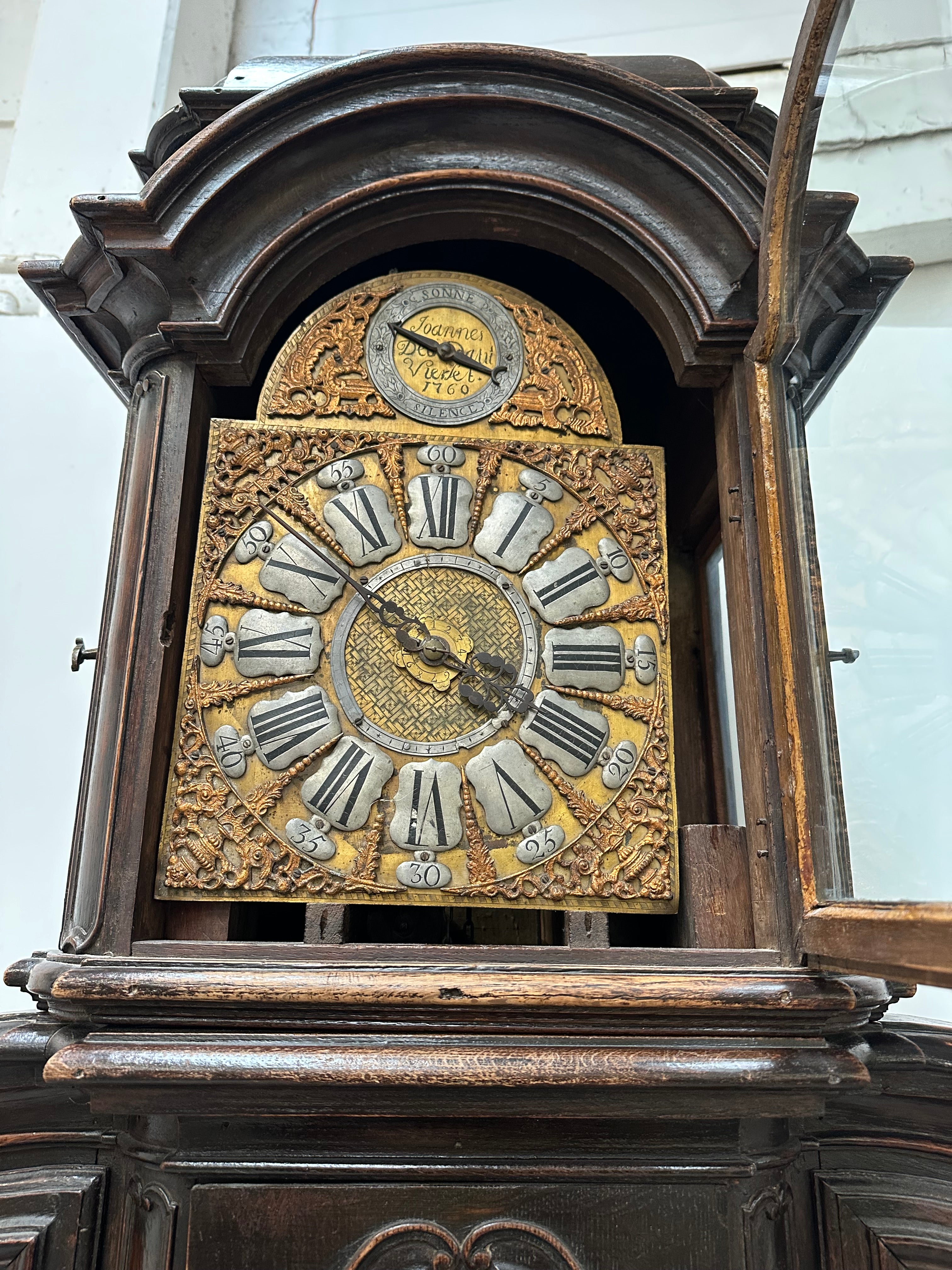 Antique French Cabinet With Clock
