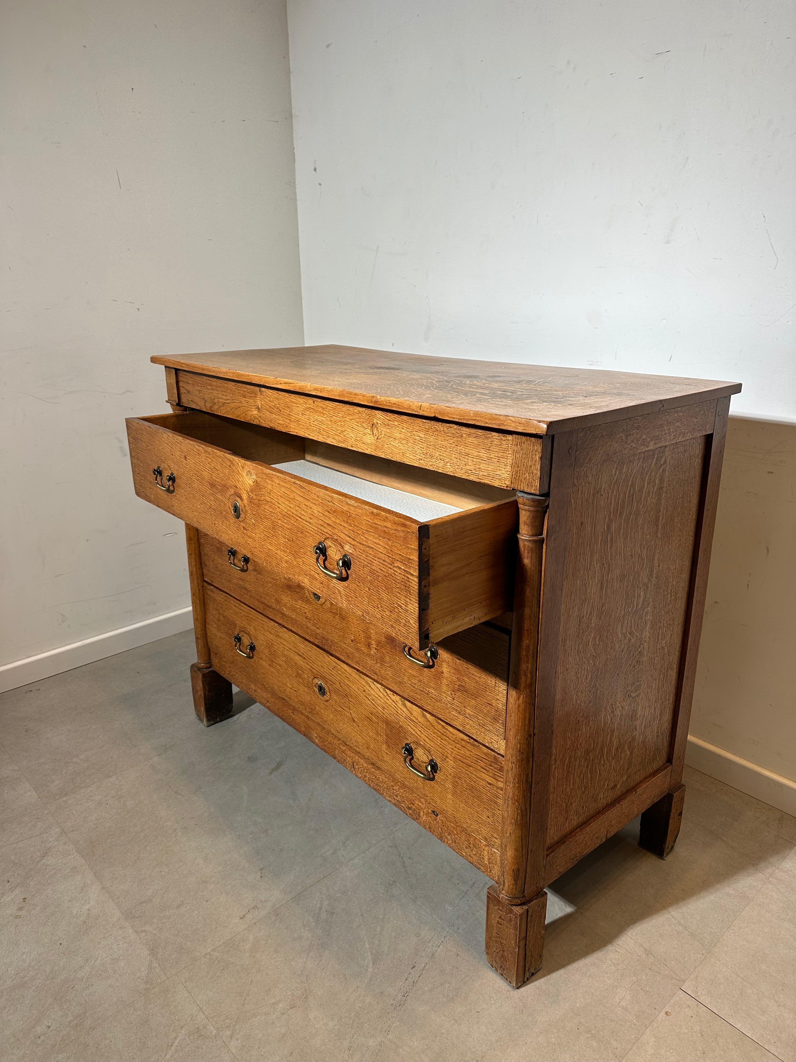 Antique Solid Oak Chest of Drawers