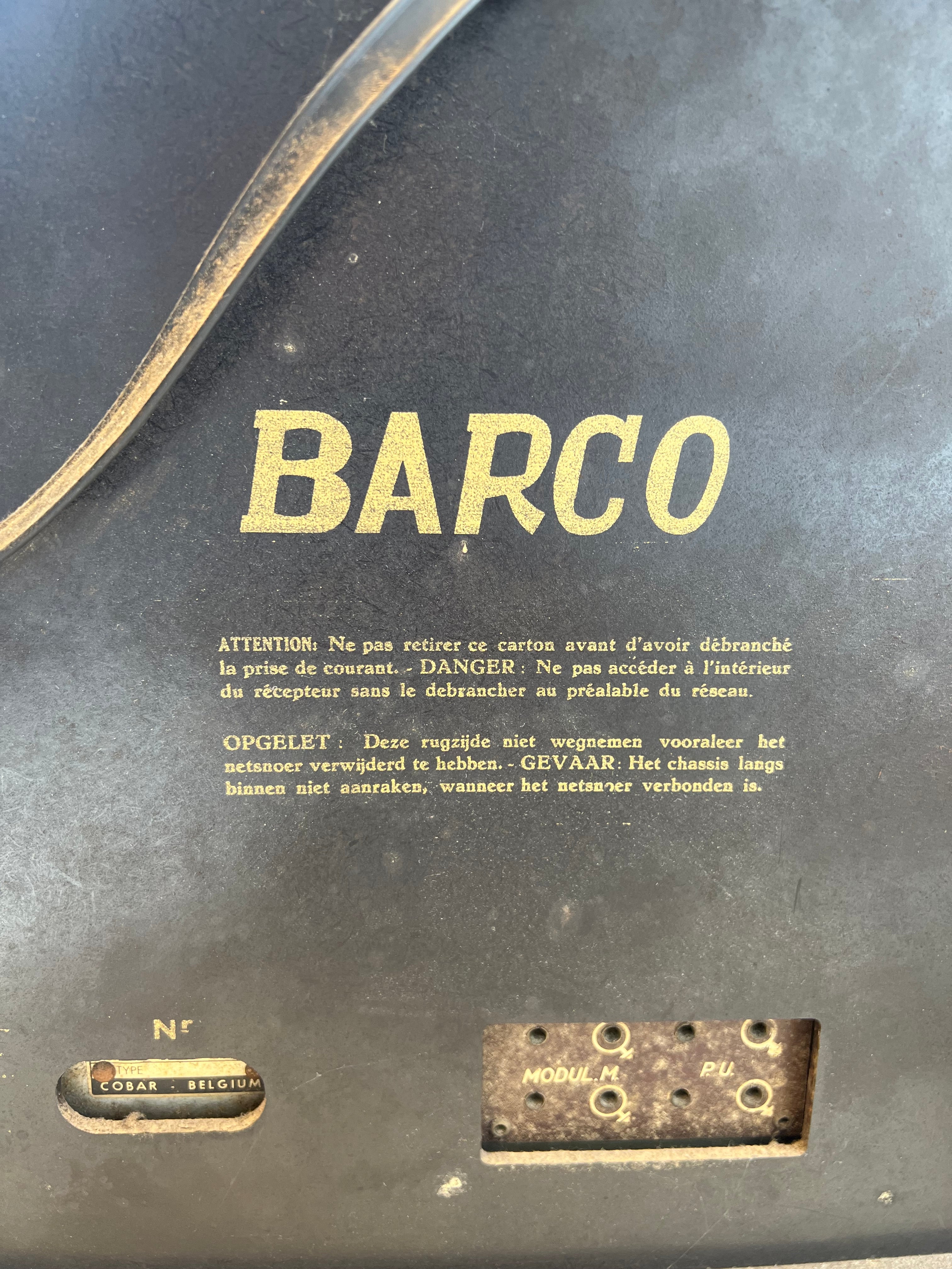 Vintage Barco Tube Radio – Wooden Cabinet – Belgium – 1950s