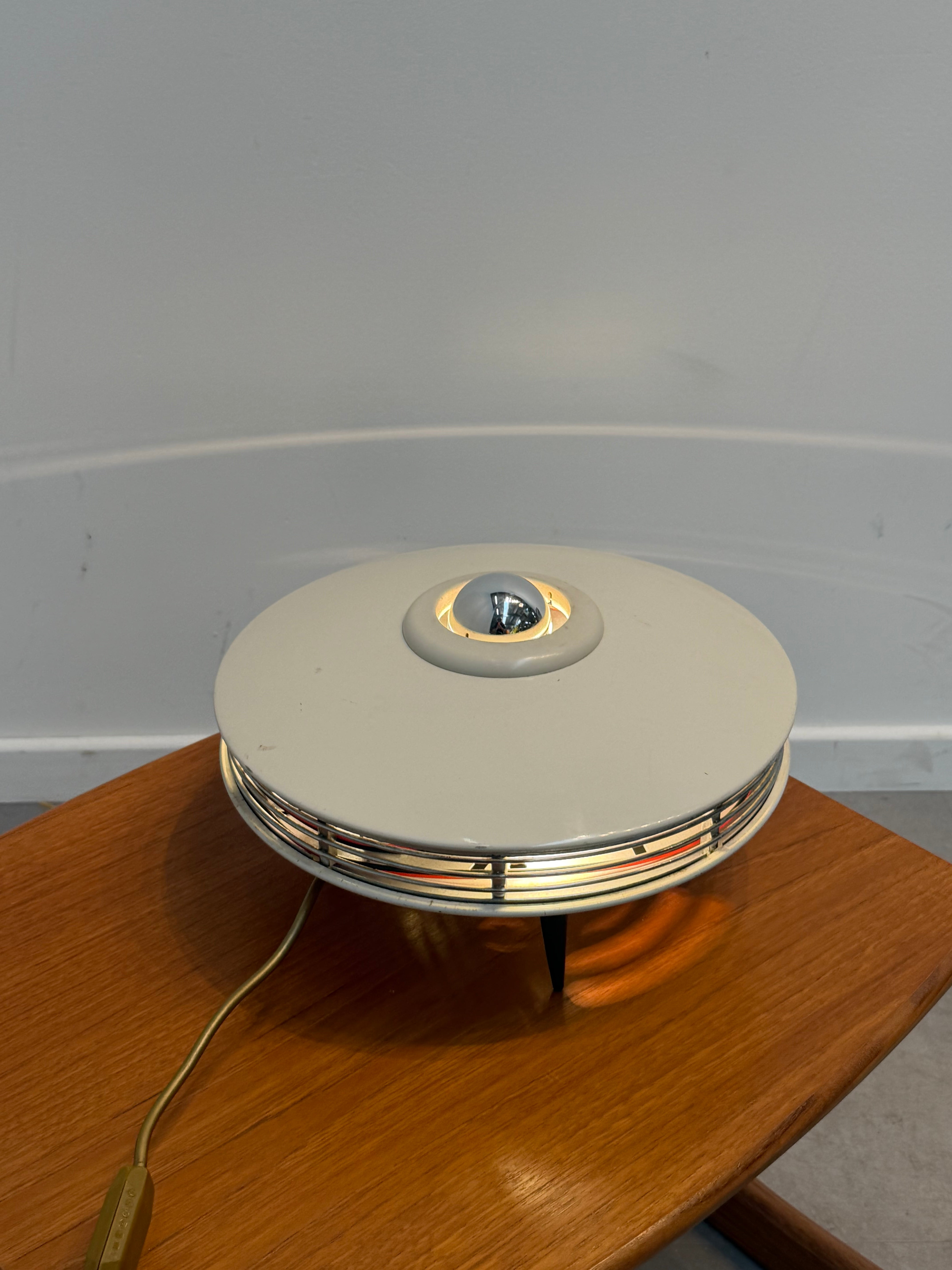 Vintage Space Age UFO Table Lamp