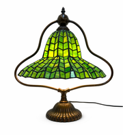 Tiffany Style Table Lamp – Green Stained Glass