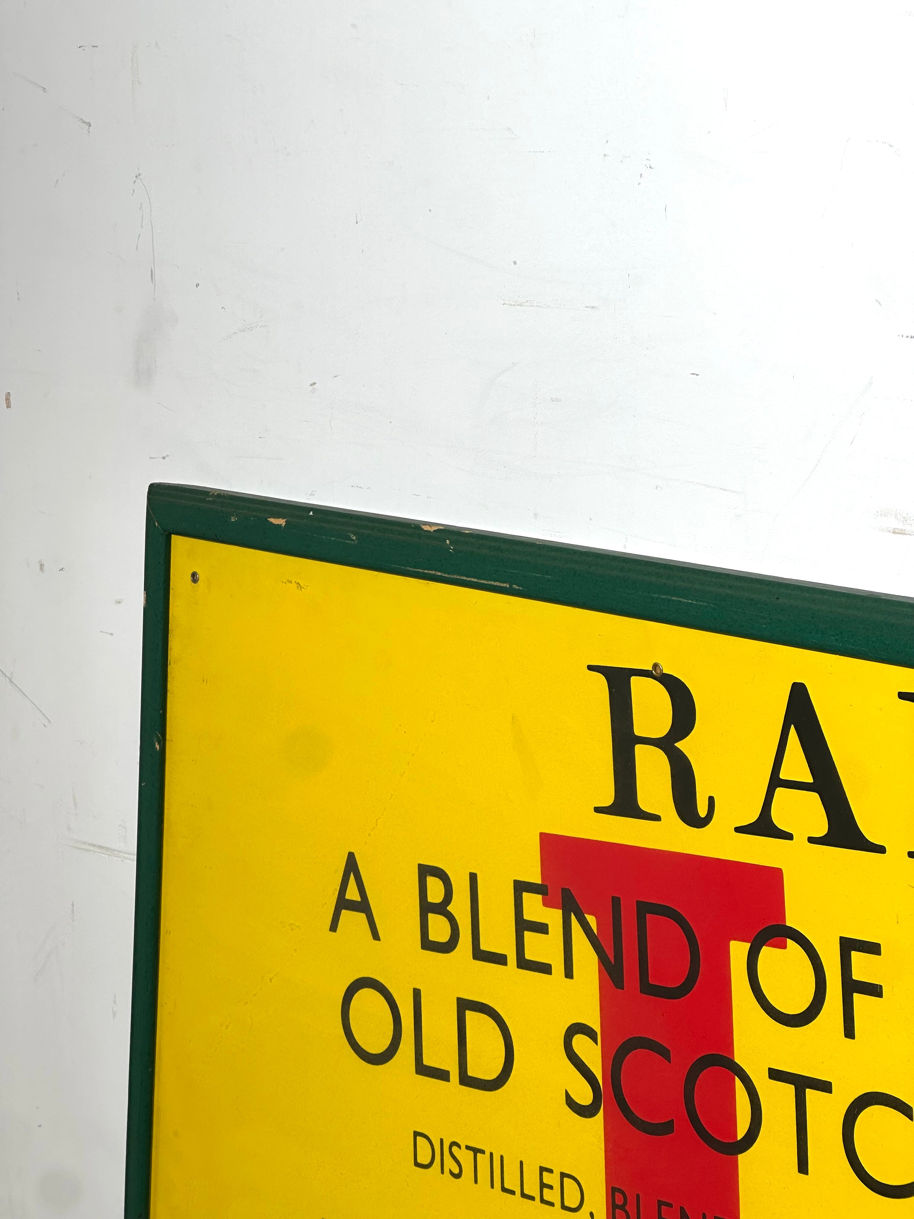 Rare J&B Scotch Whisky Advertising Sign – Justerini & Brooks