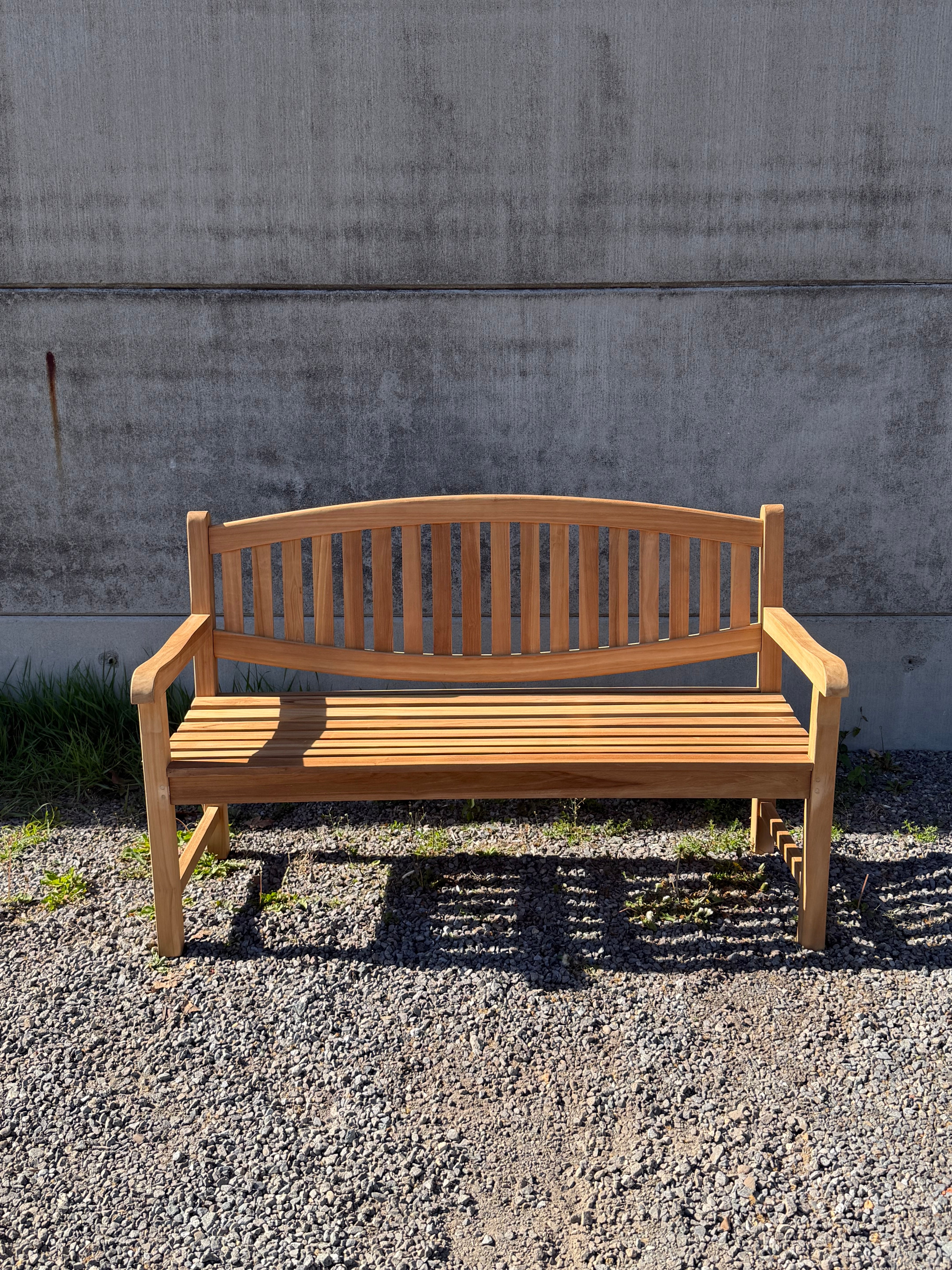 Teak “Sanur” Garden Bench – 150 cm – New (Flat Packed)