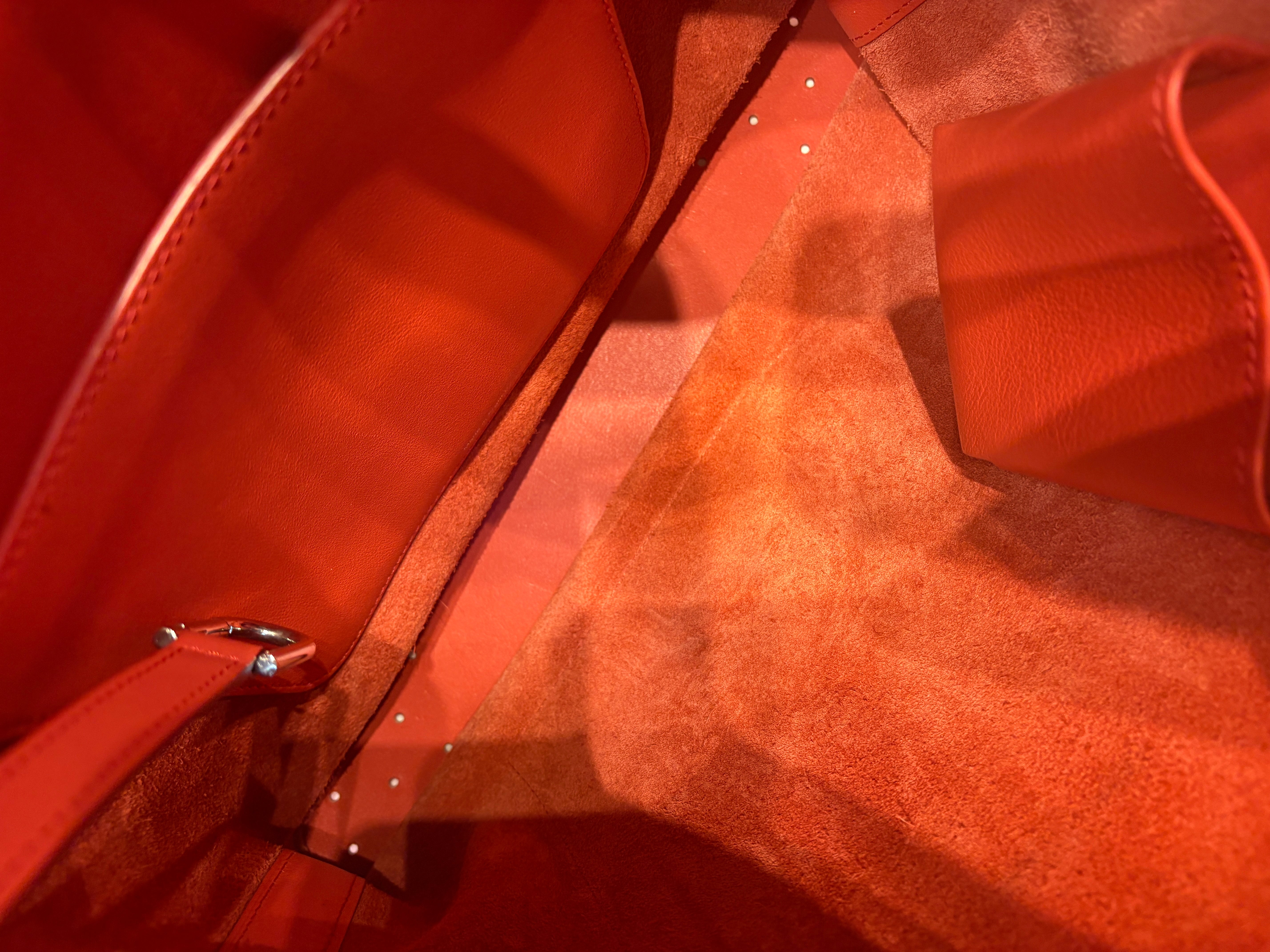 Delvaux le Pin salmon suede