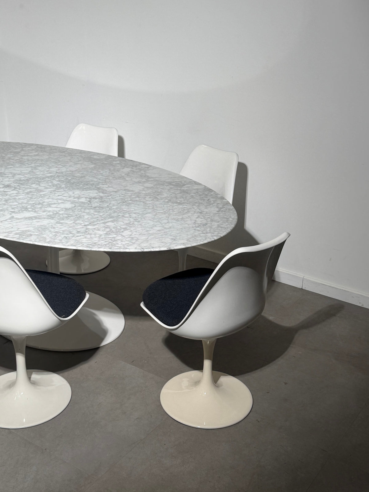 Rudi Bonzanini Tulip Dining Set – Oval Table & 6 Swivel Chairs, Italy, 1960s/70s