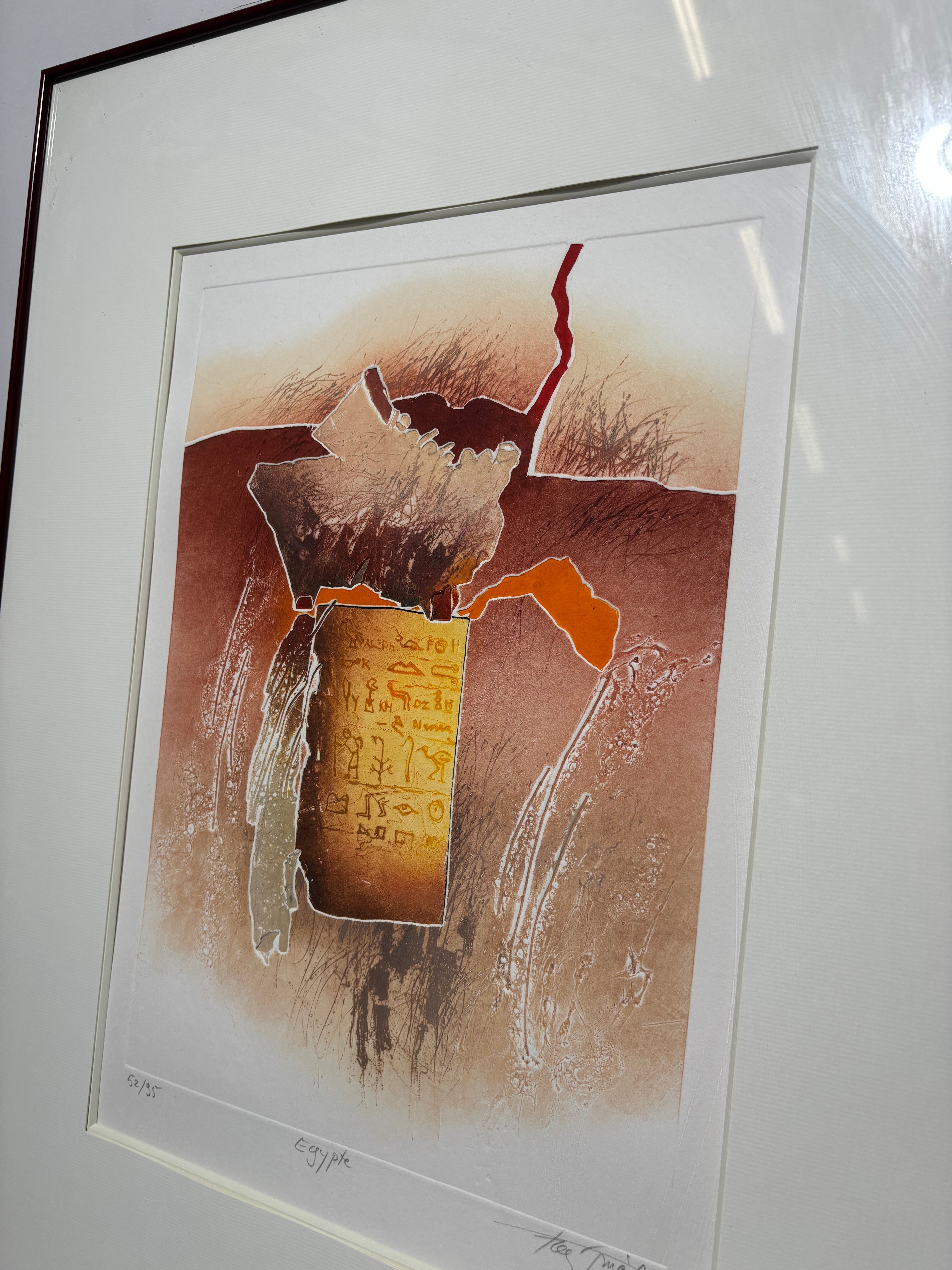 Gravure door Francis Méan “Egypte”