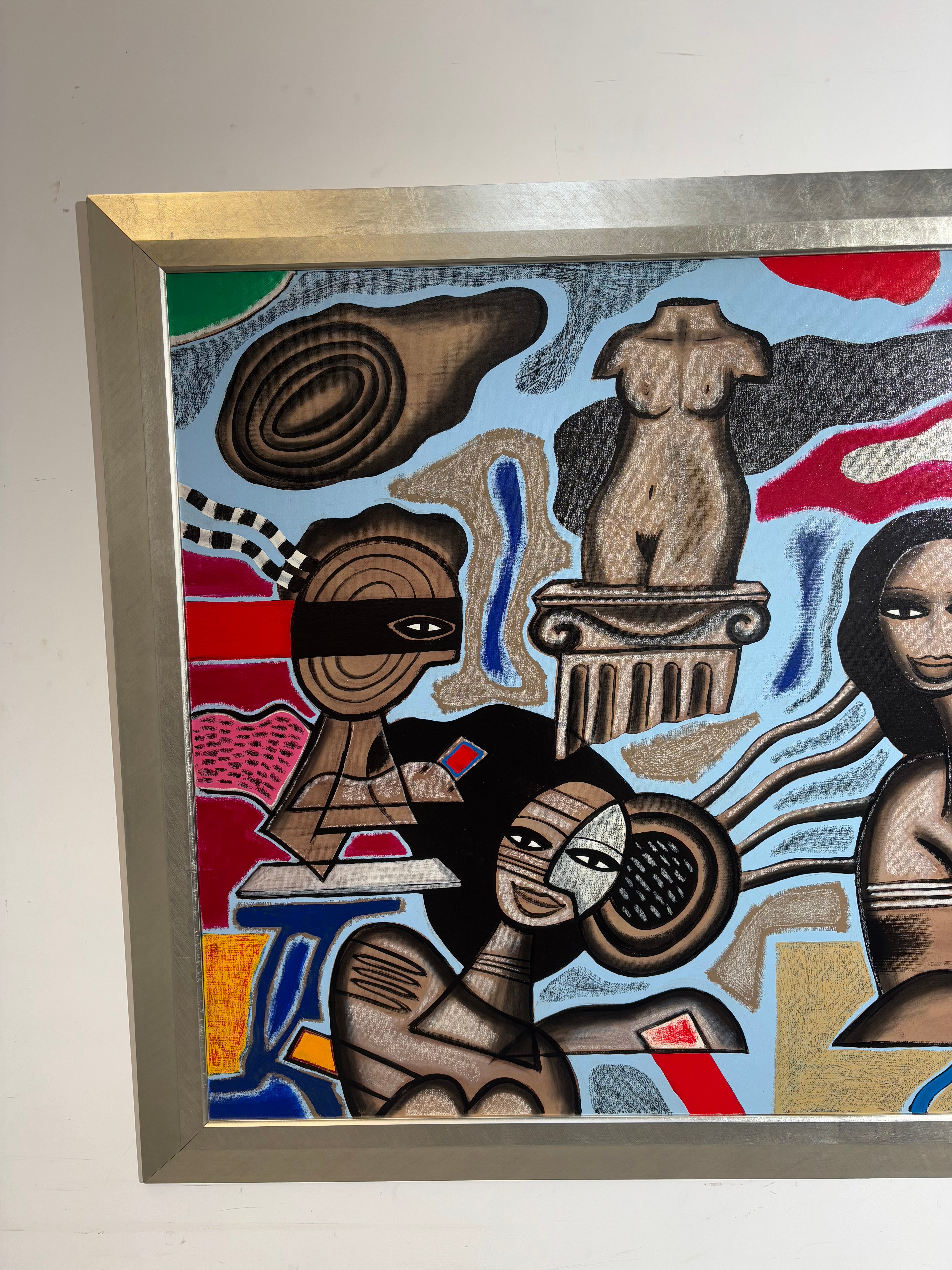 Hedendaagse abstracte compositie van Jesse Vermeeren