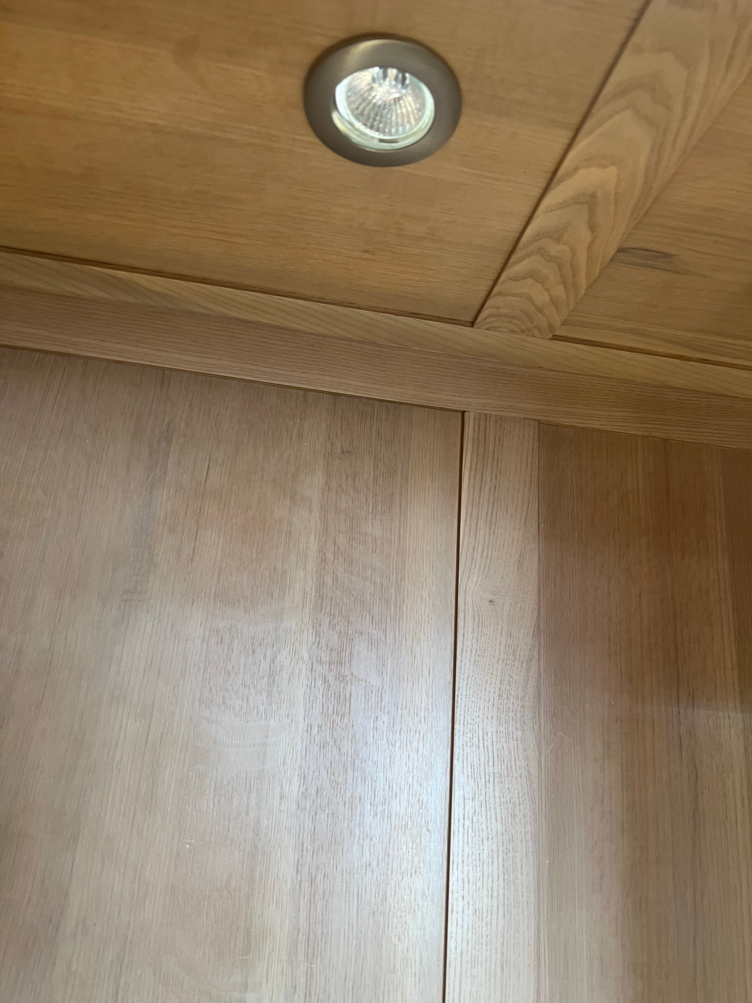 Solid Oak Vitrine With Light