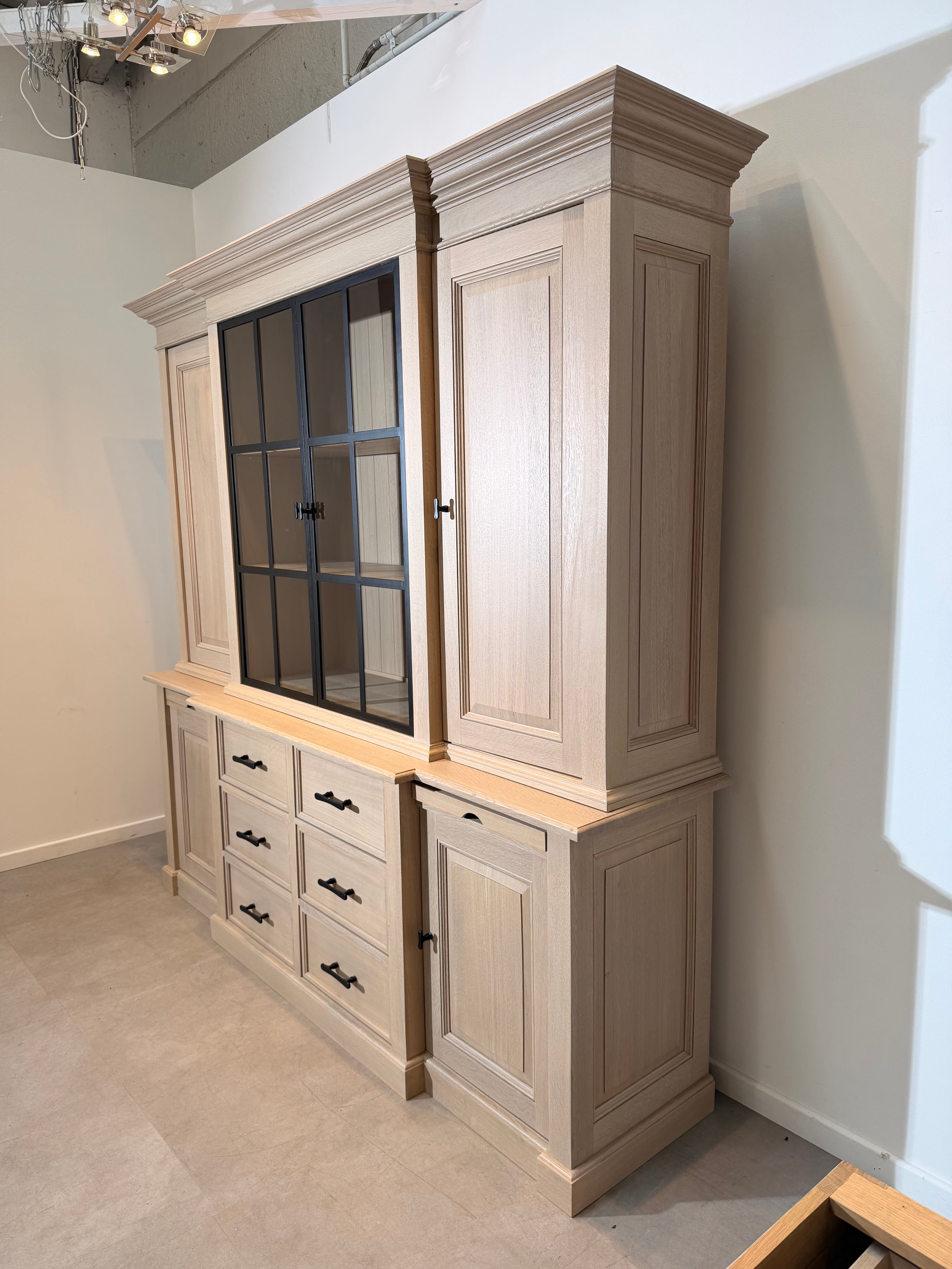 RR Interiors Oak Display Cabinet