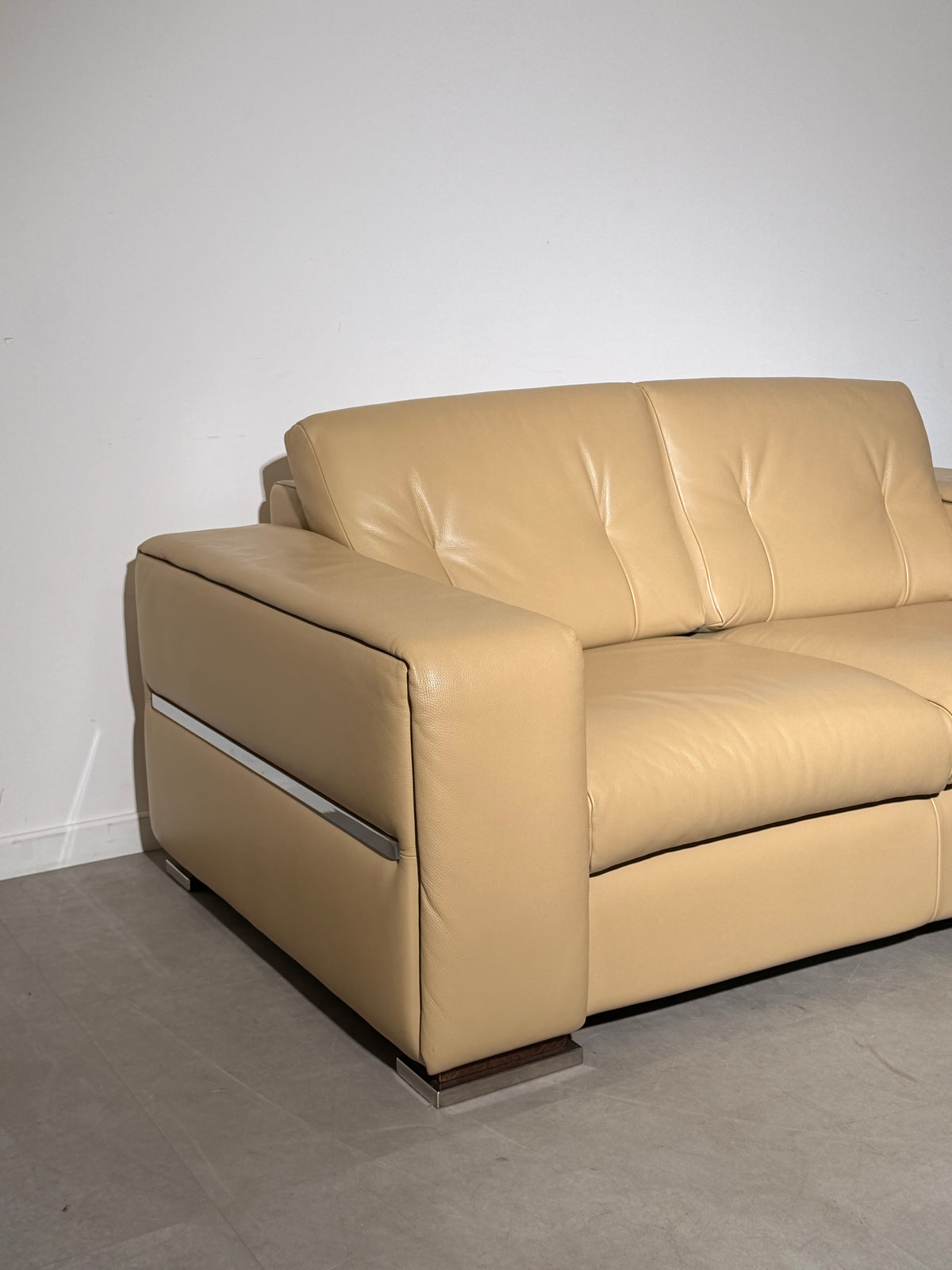 Italian Leather Two-Seater Sofa