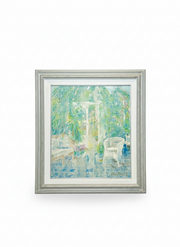 Théo Van Rintel – Peinture impressionniste de terrasse de jardin