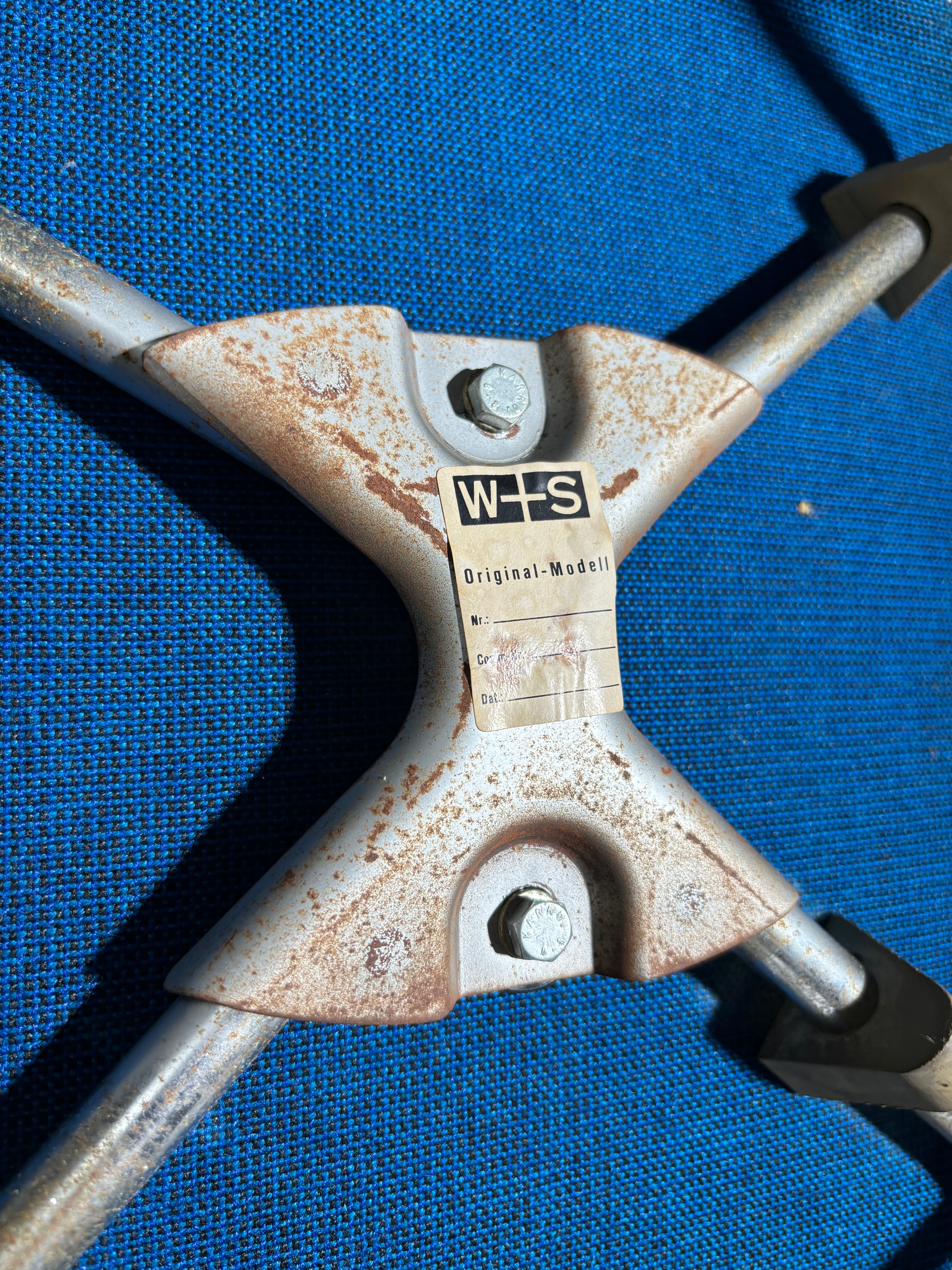 Ensemble de six chaises de salle à manger signées Egon Eiermann pour Wilde &amp; Spieth