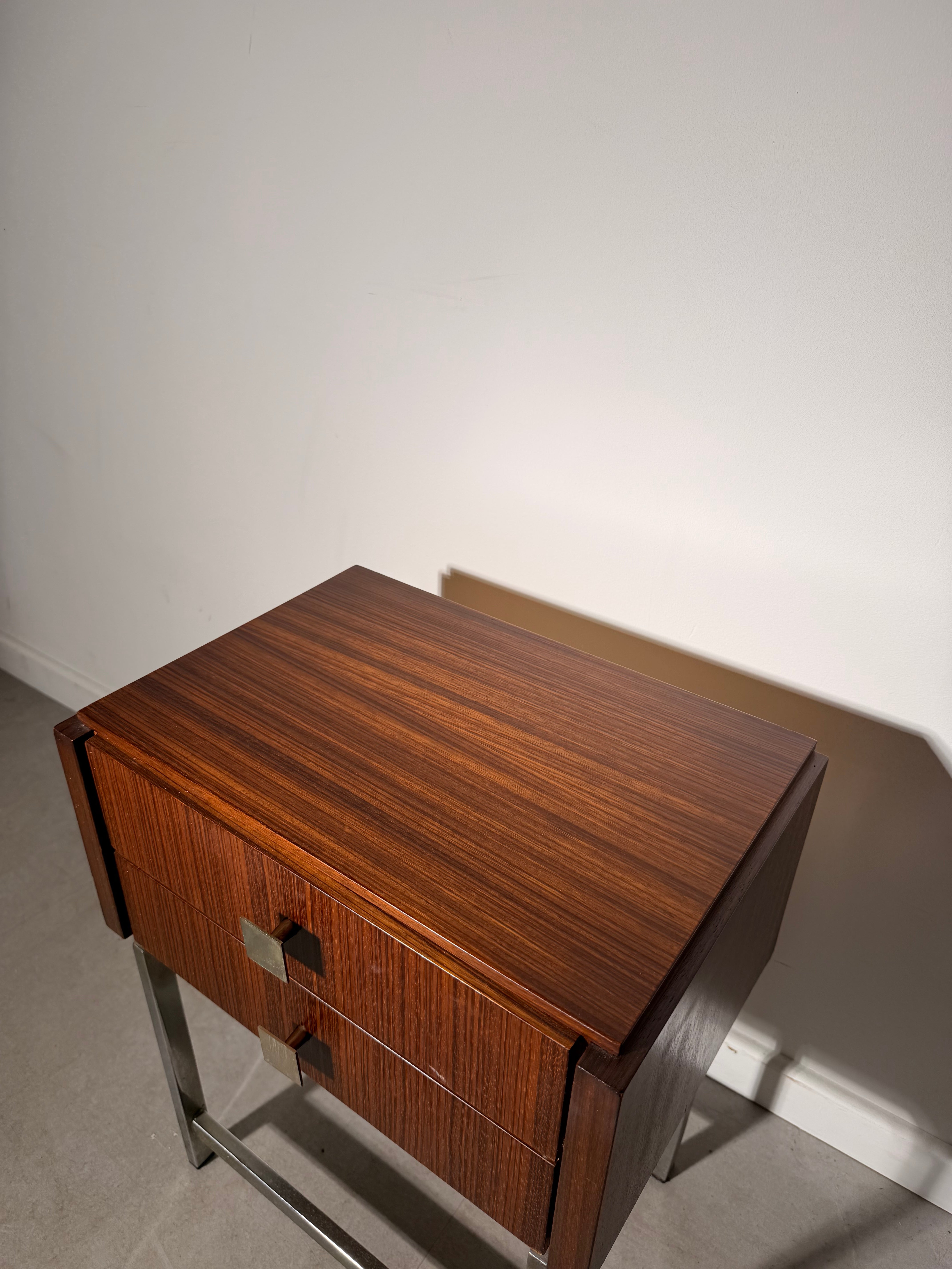 Vintage Rosewood Bedside Table
