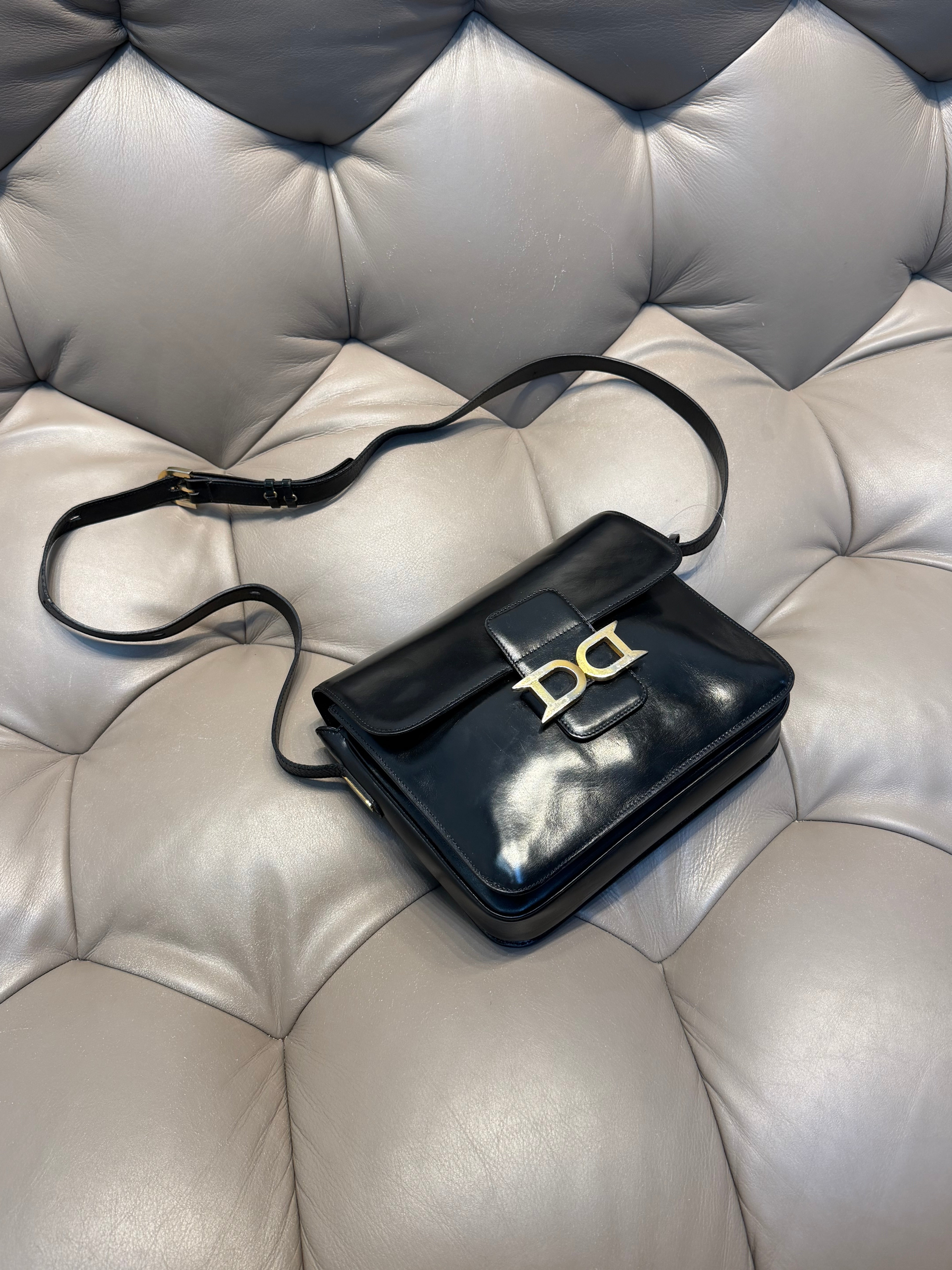 Vintage Delvaux Bourgogne Bag Black