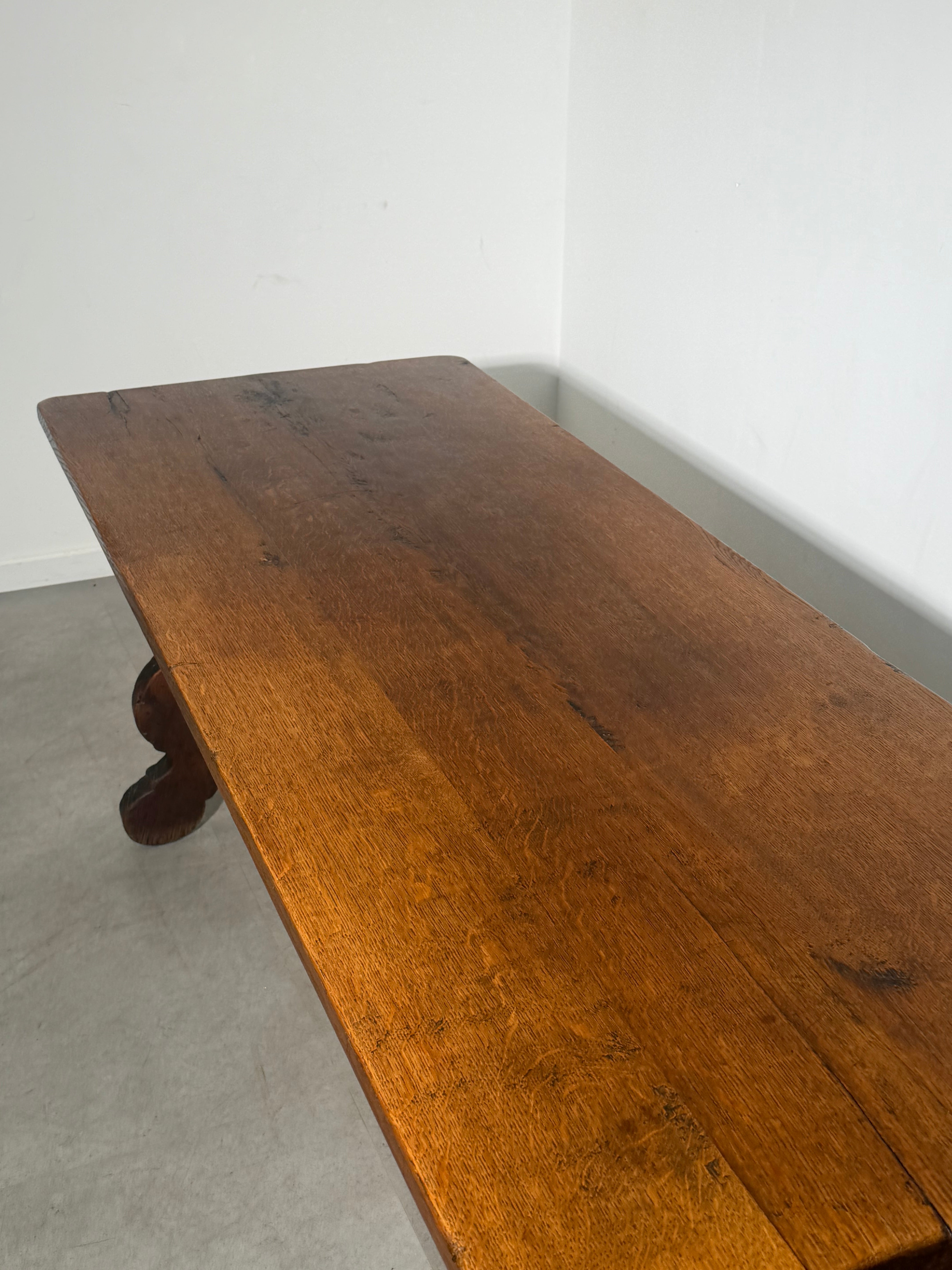 18th Century Solid Oak Dining Table