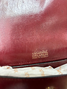 Delvaux “Starlette” Bordeaux crossbody bag