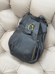 Delvaux Faust Black Leather Bag – Vintage