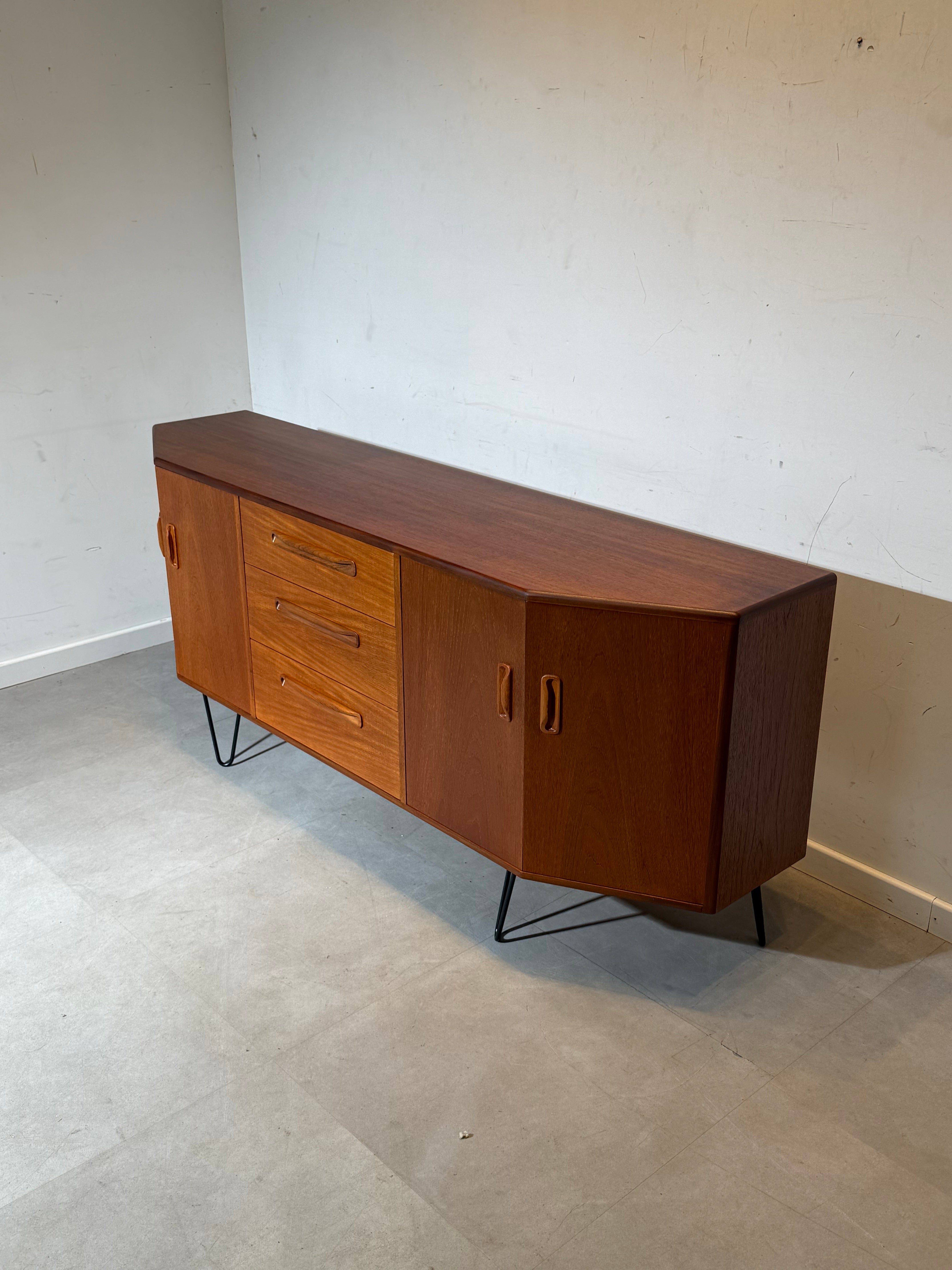 G-Plan Teak Sideboard with Hairpin Legs – Mid-Century Modern Vintage Cabinet