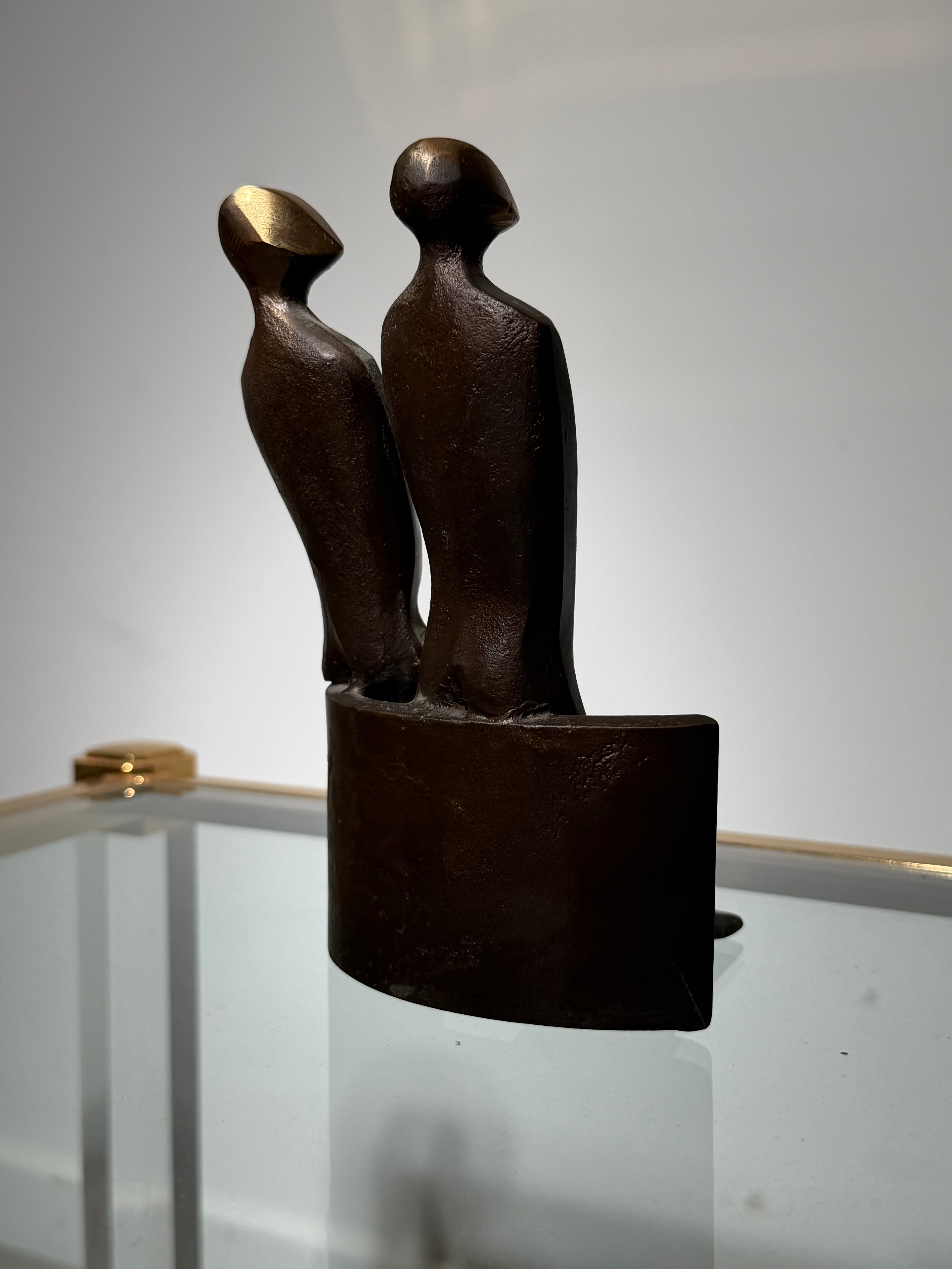Boud Ceysens – Abstract Bronze Sculpture “Couple” (Edition 2/2)