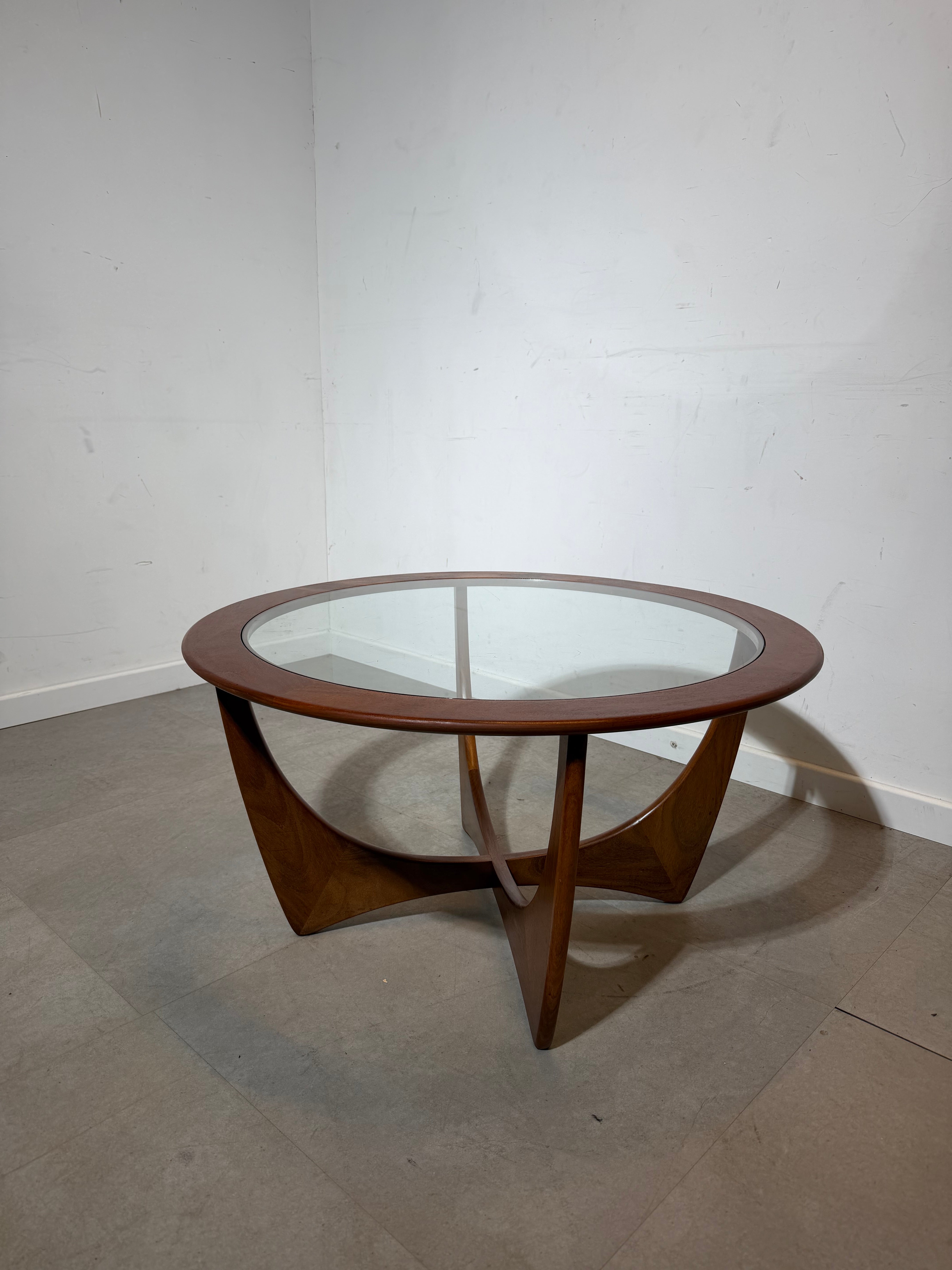 G-Plan “Astro” Coffee Table – Teak & Glass (1960s)