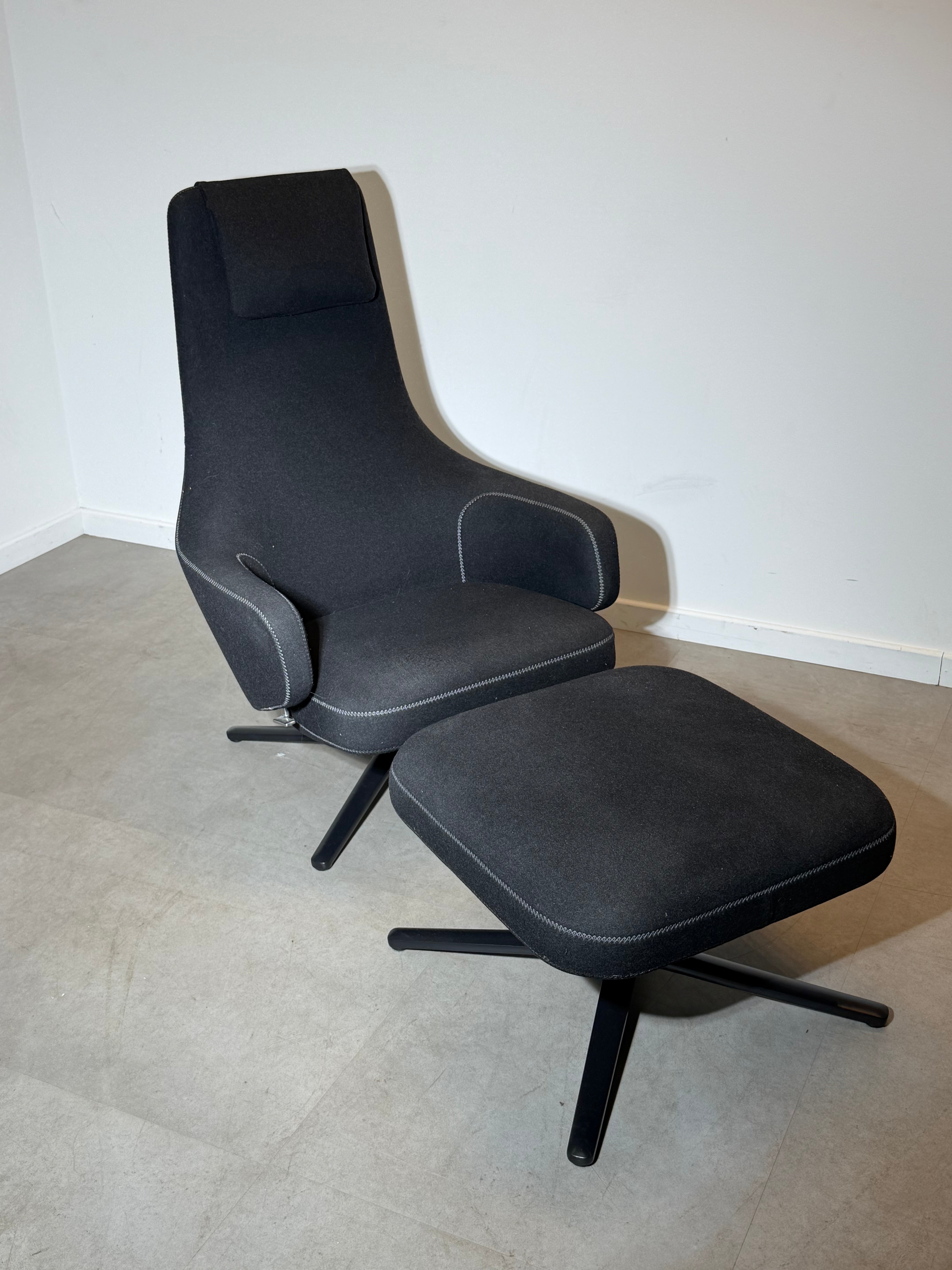 Vitra Repos Lounge Chair with Ottoman – Antonio Citterio