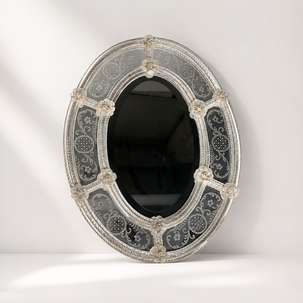 Antique Venetian Glass Mirror