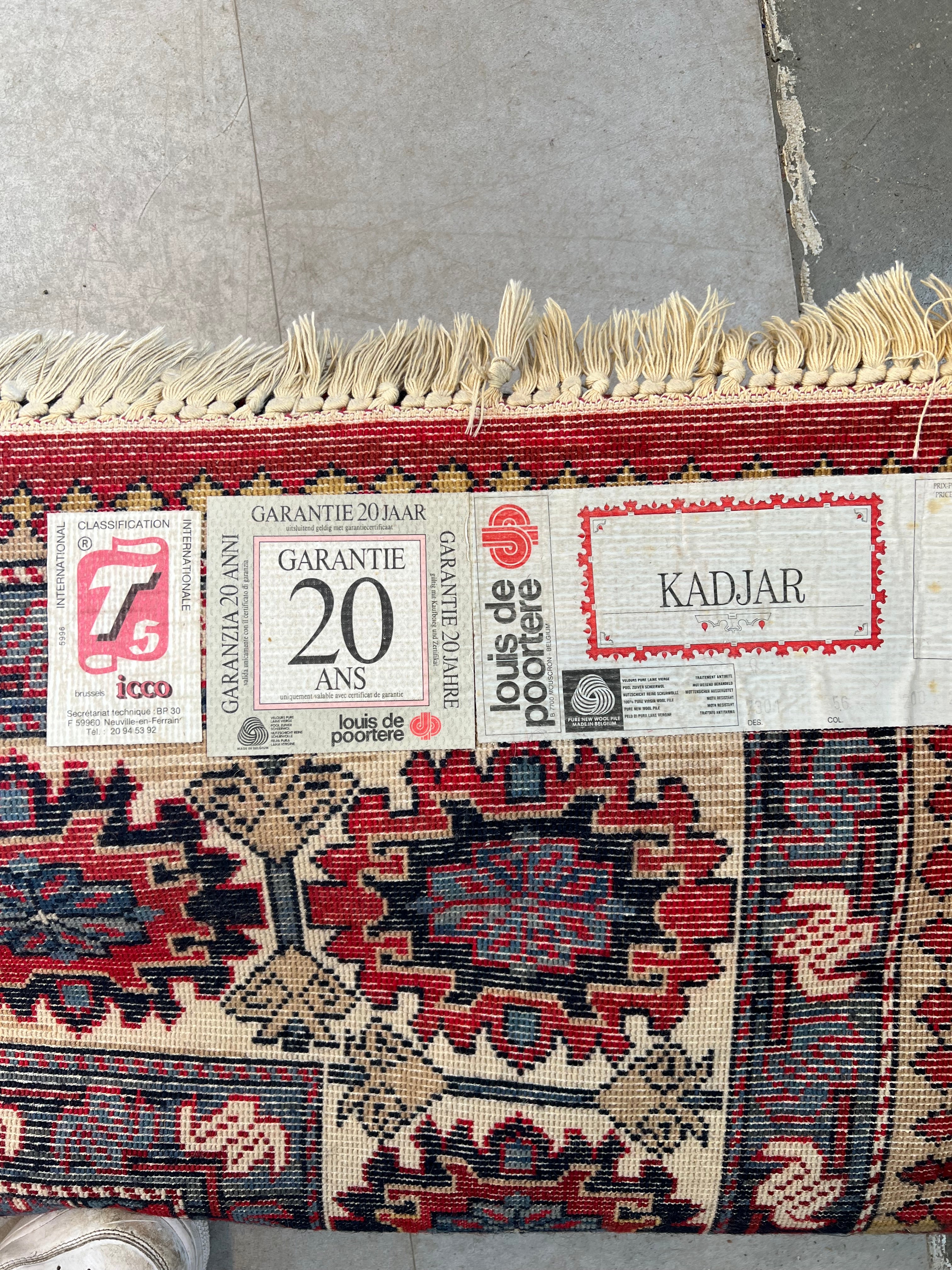 Vintage Kadjar Rug "Louis De Poortere"