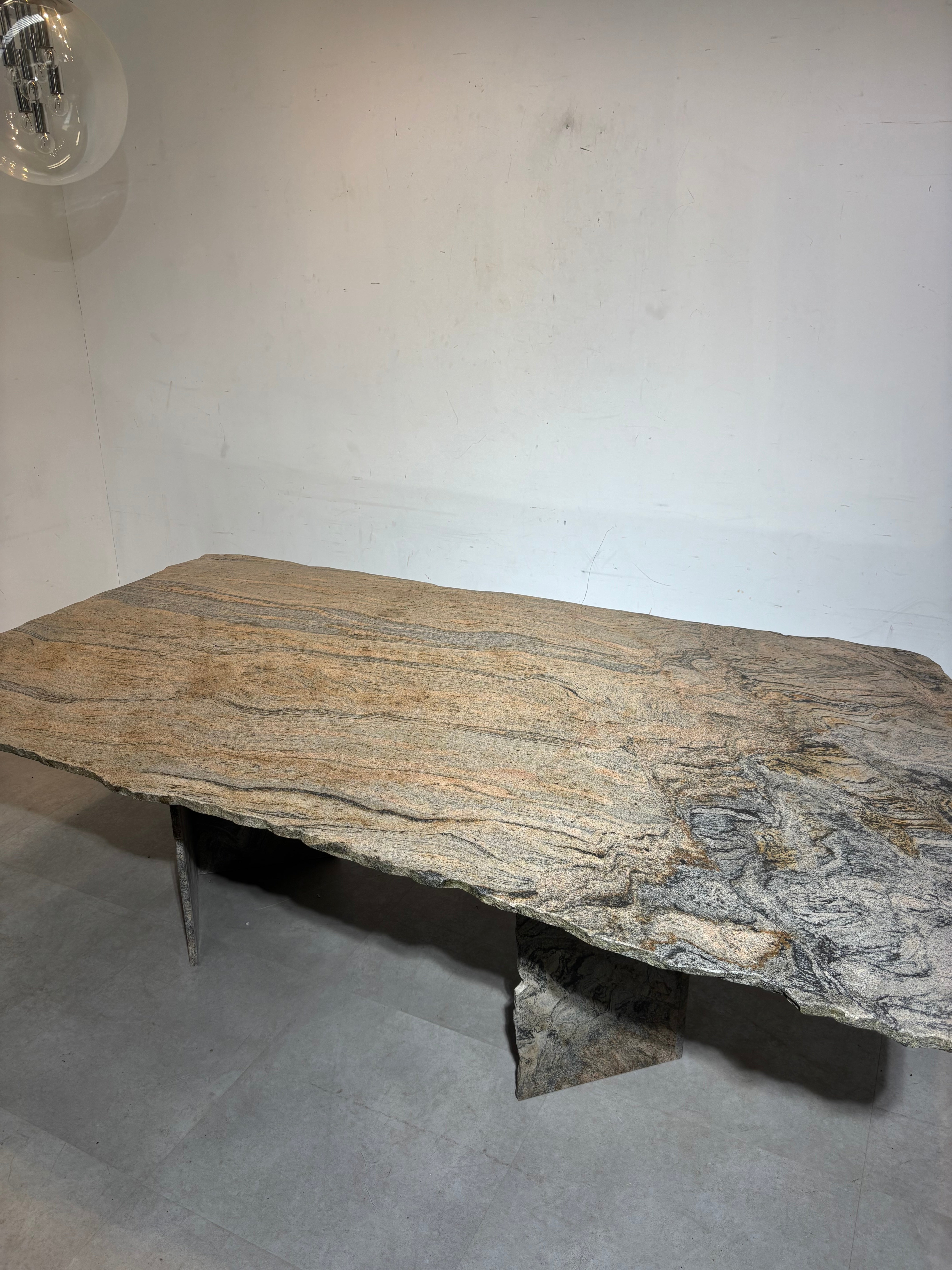 Vintage Quartzite Marble Dining Table
