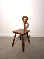 Rustic Oak Chair Brutalist