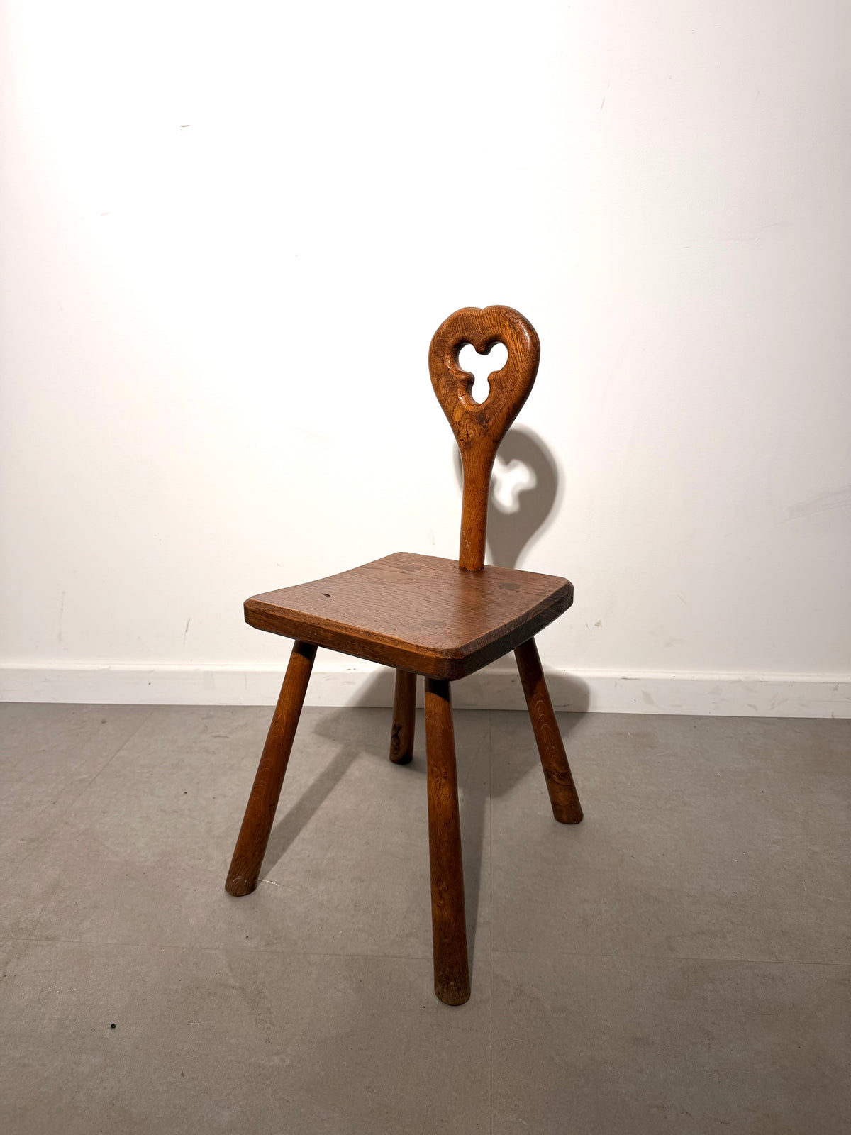 Rustic Oak Chair Brutalist