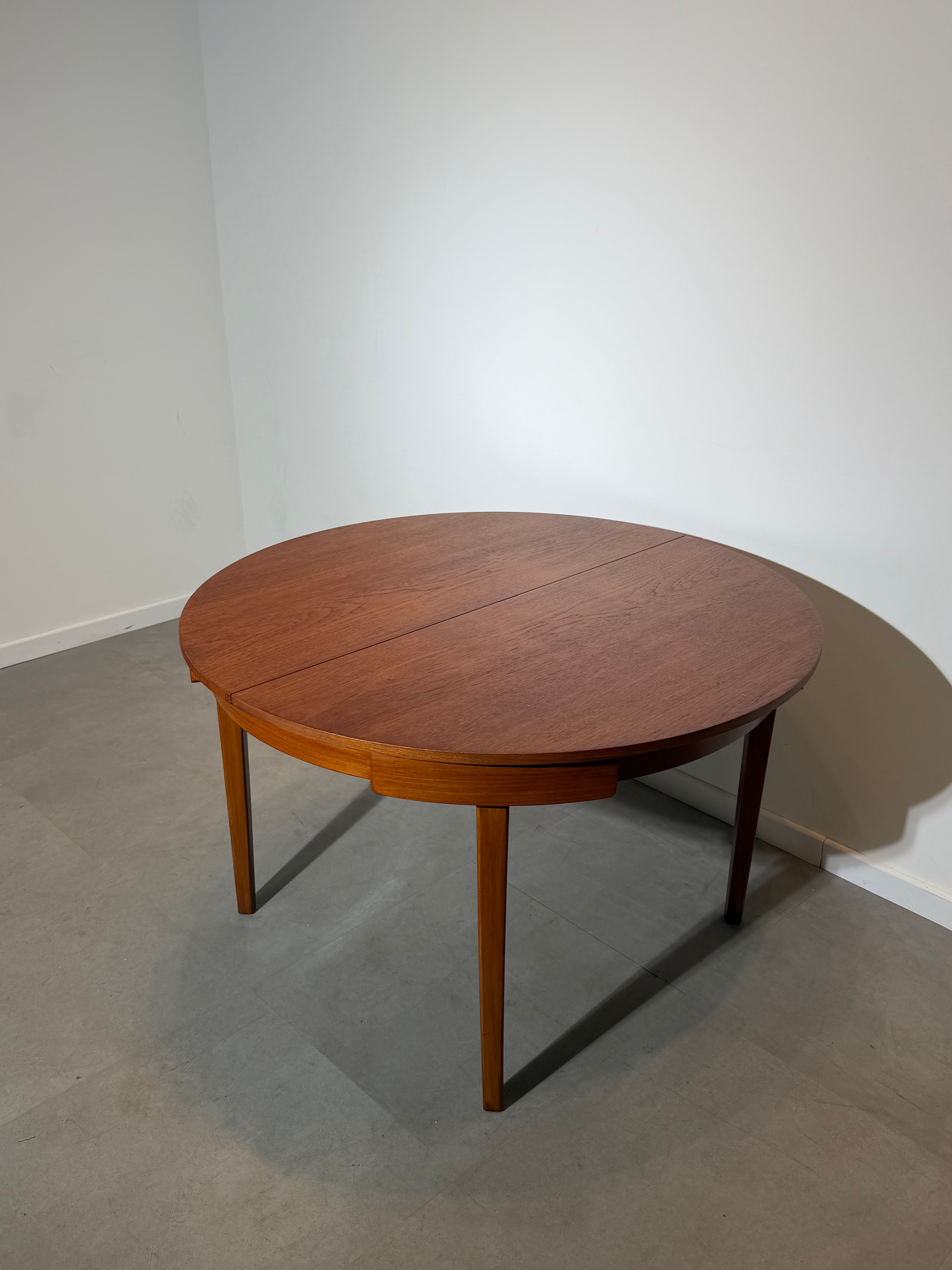 G-Plan Round Extendable Dining Table in Teak