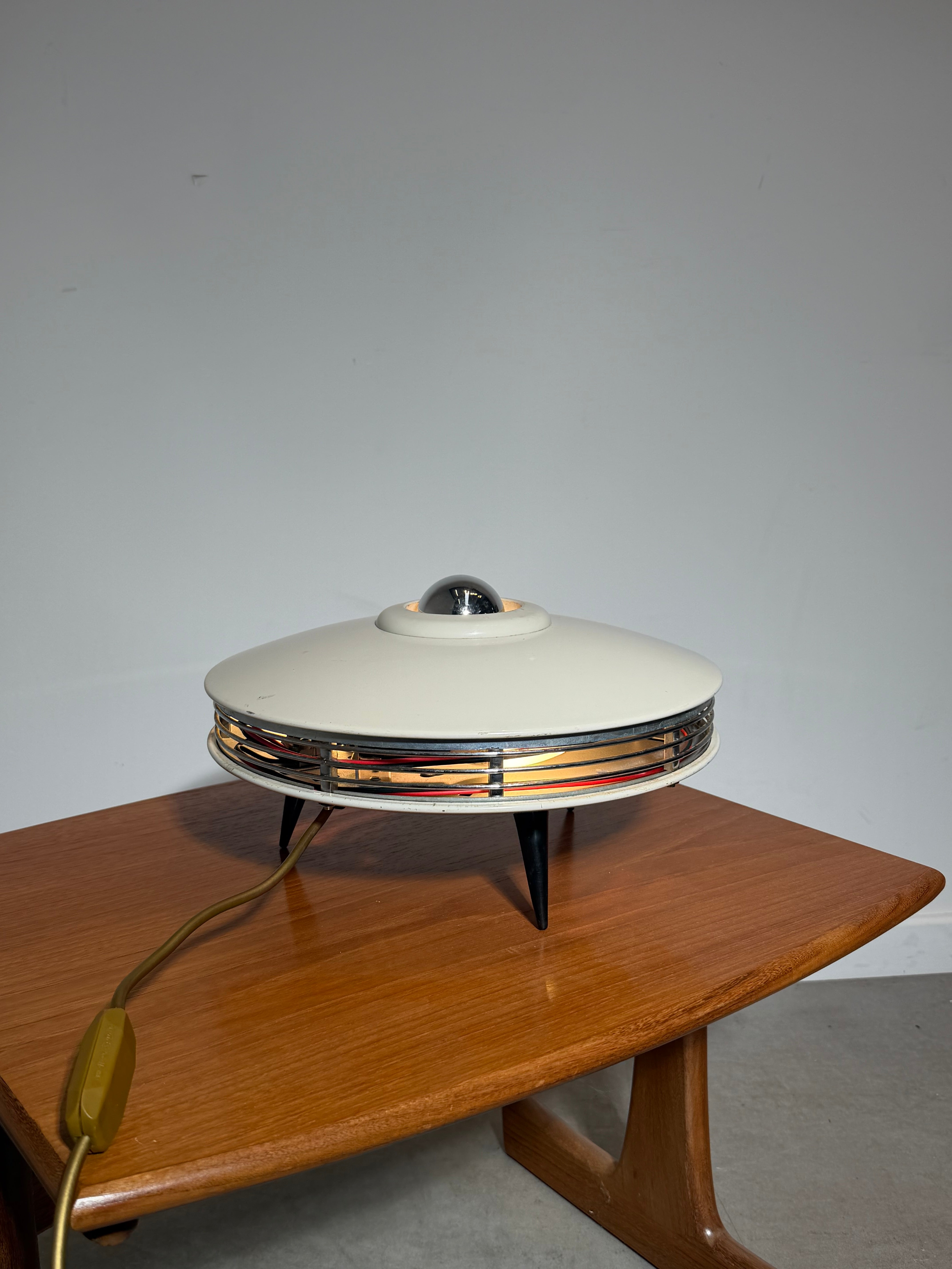 Vintage Space Age UFO Table Lamp