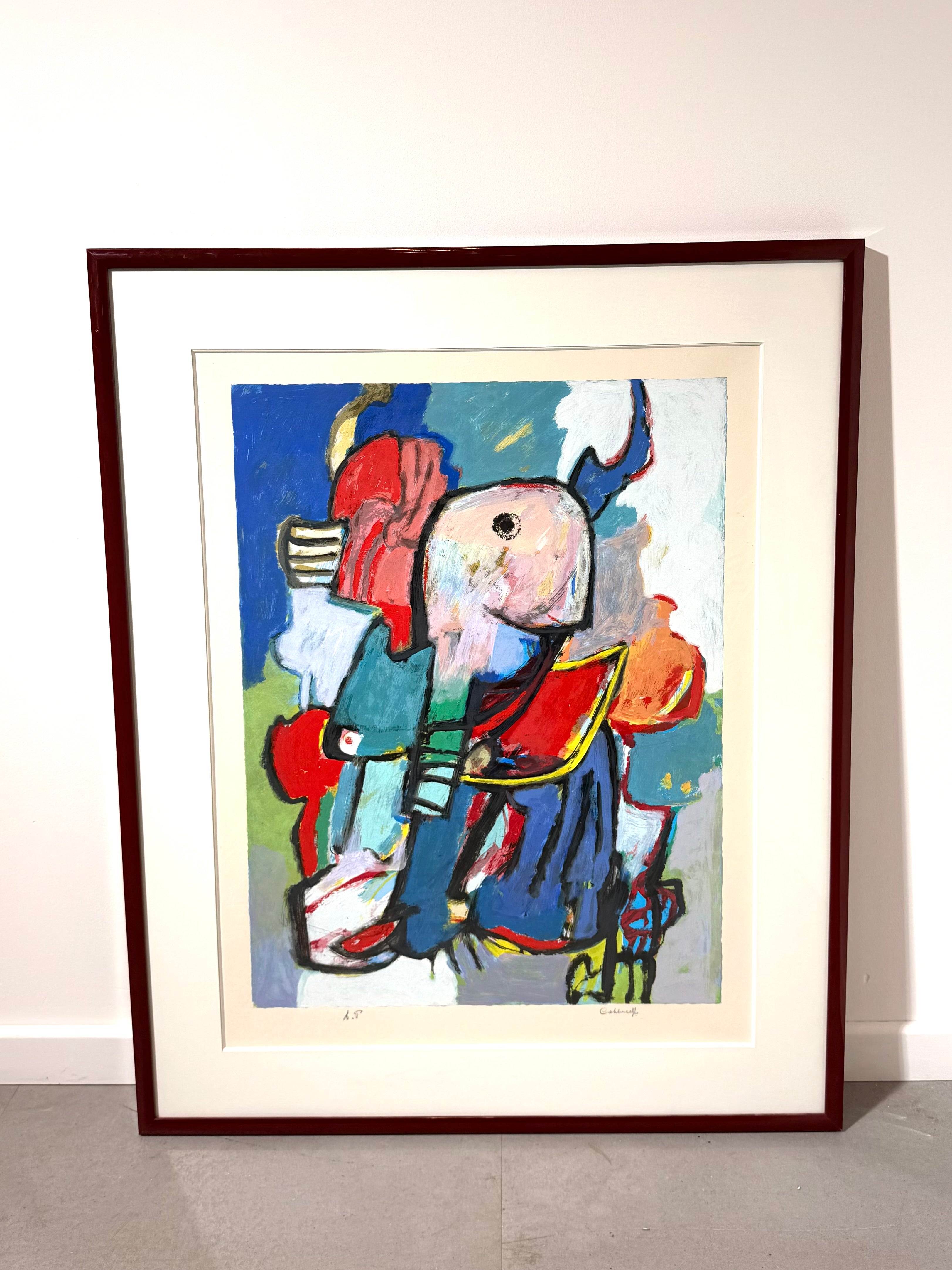 Jan Cobbaert Abstract Composition – Signed Limited Edition Lithograph