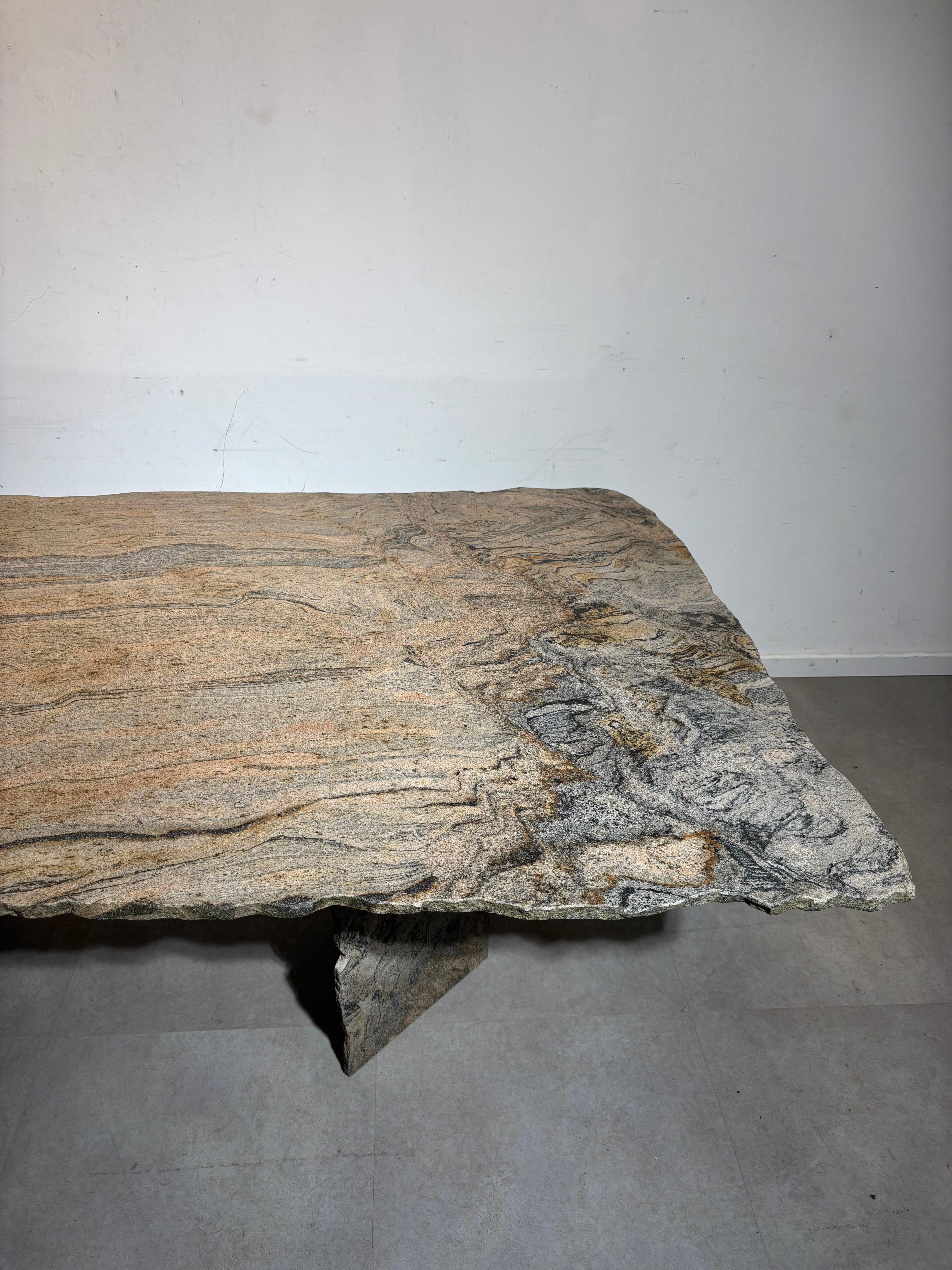 Vintage Quartzite Marble Dining Table