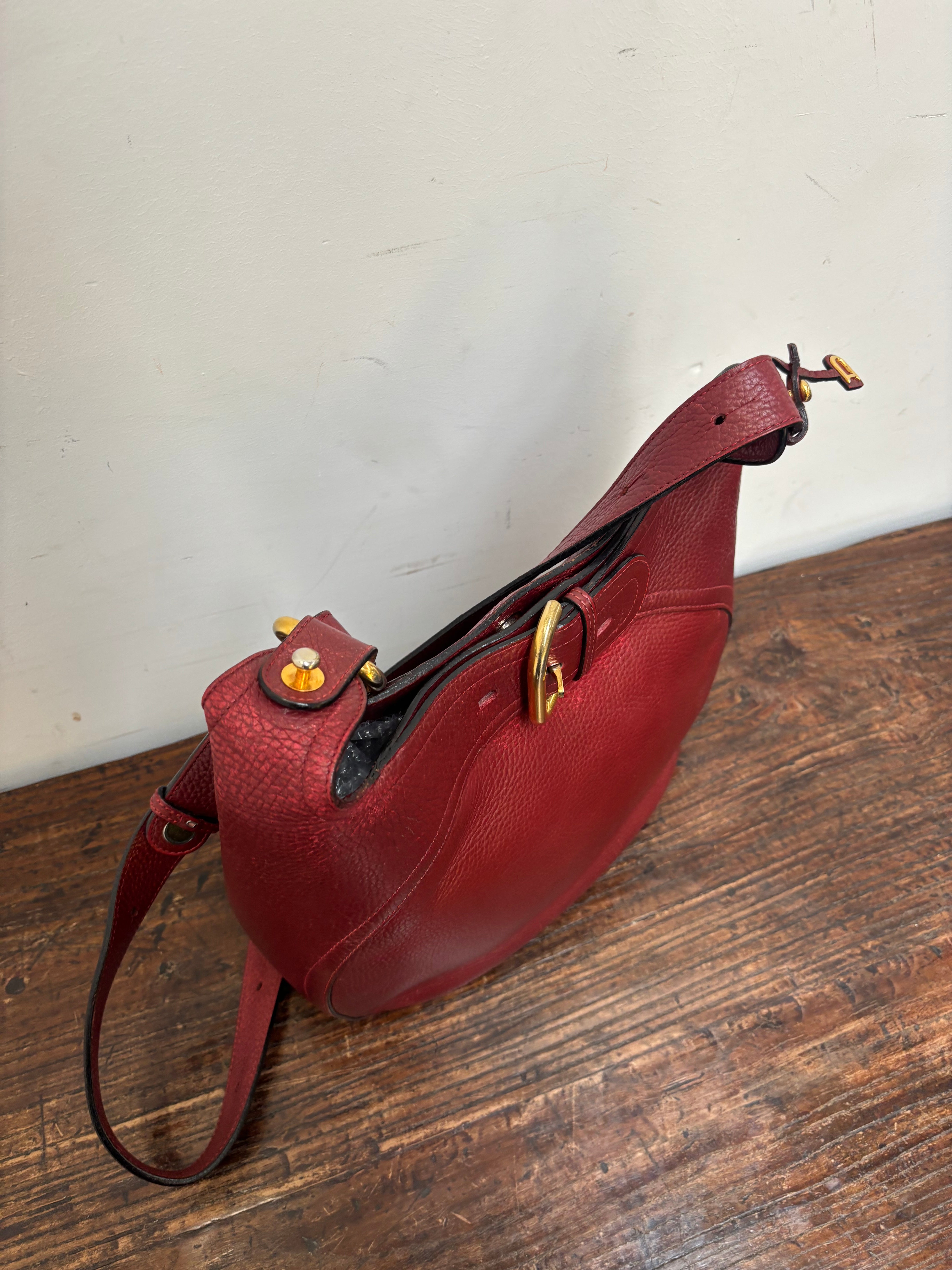 Sac bandoulière Delvaux Souverain rouge