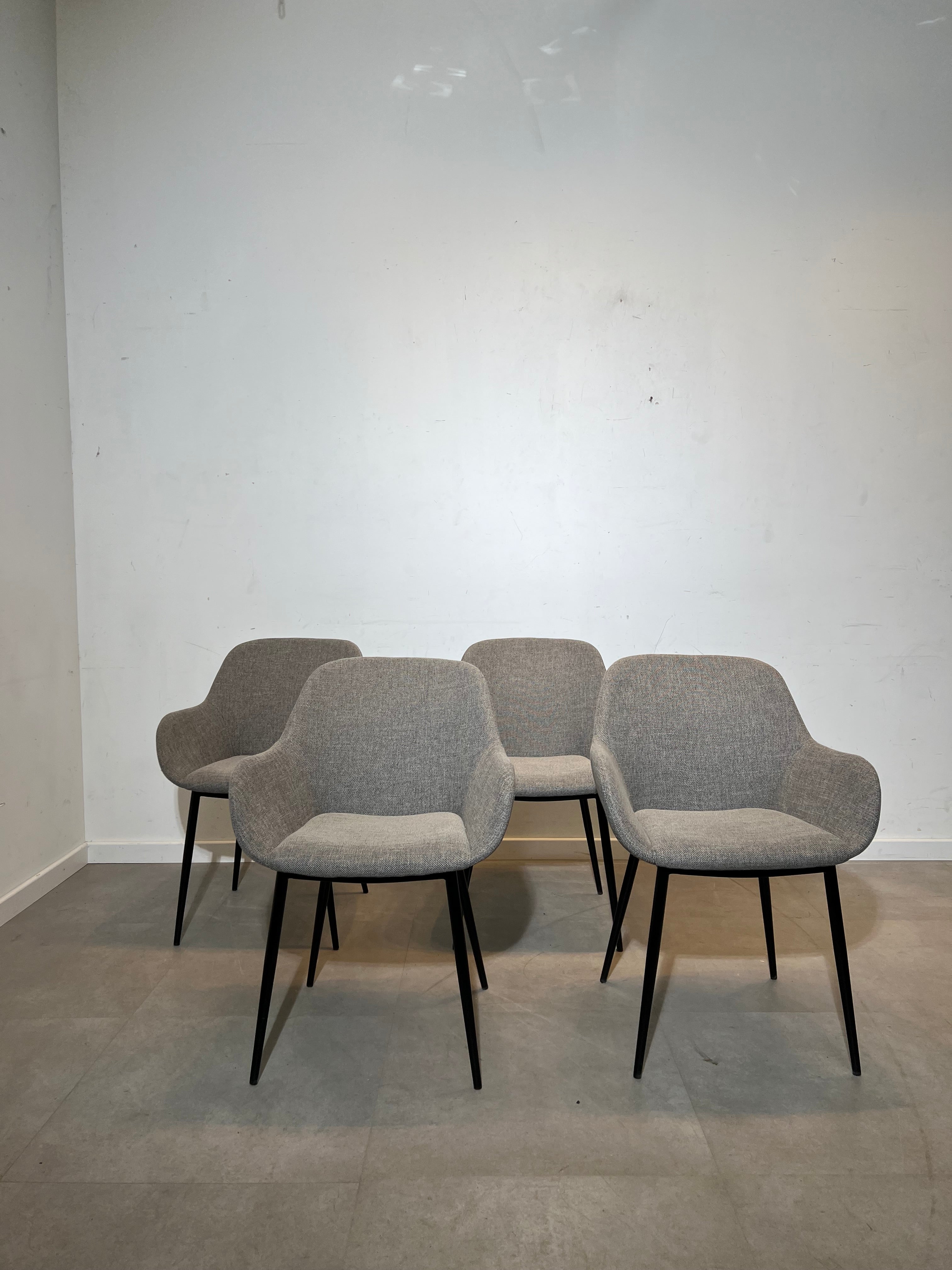 Set of 4 Kave Home Upholstered Dining Chairs