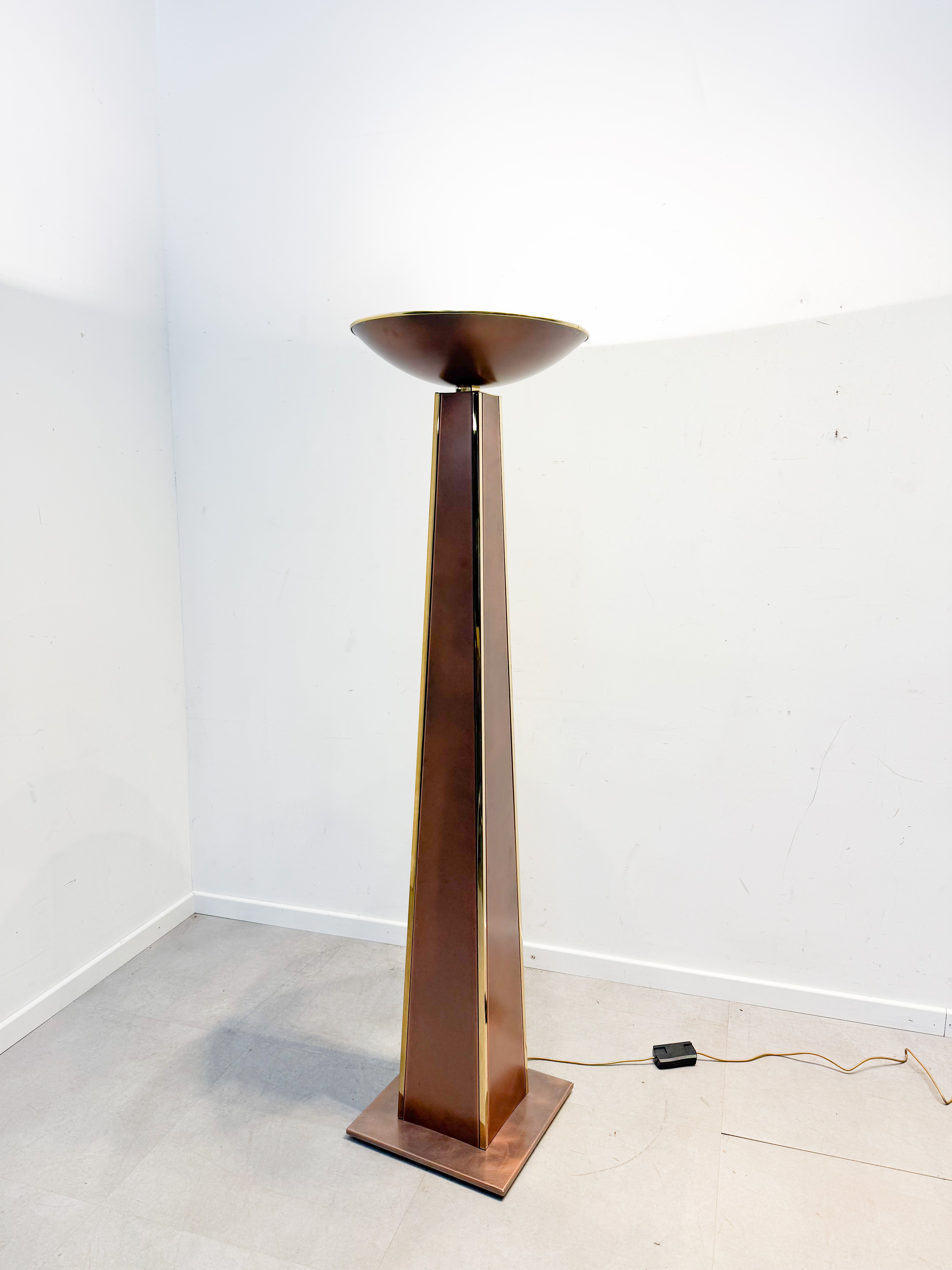 Belgo Chrome Torchiere Floor Lamp