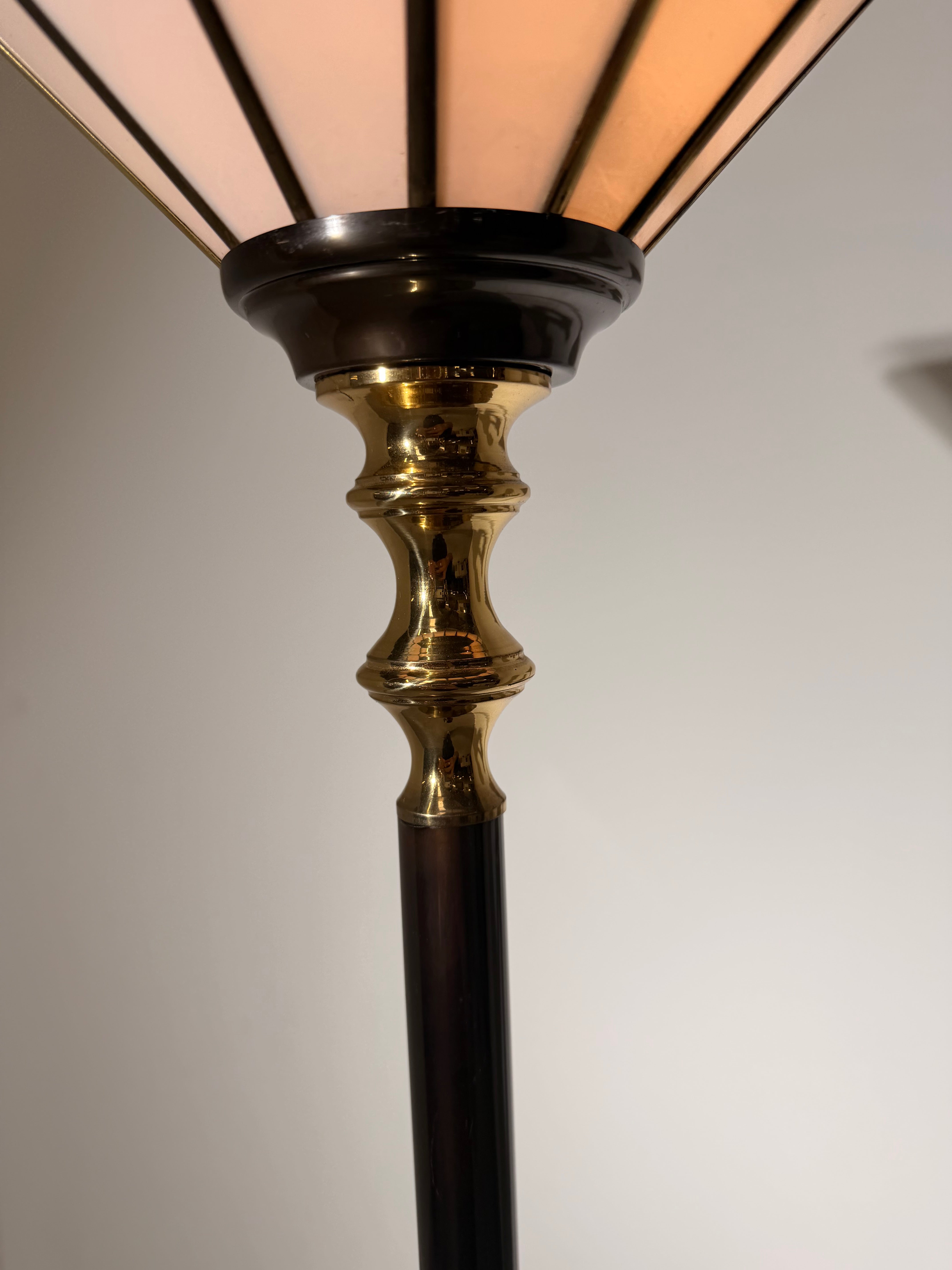 Art Deco Style Torchiere Floor Lamp
